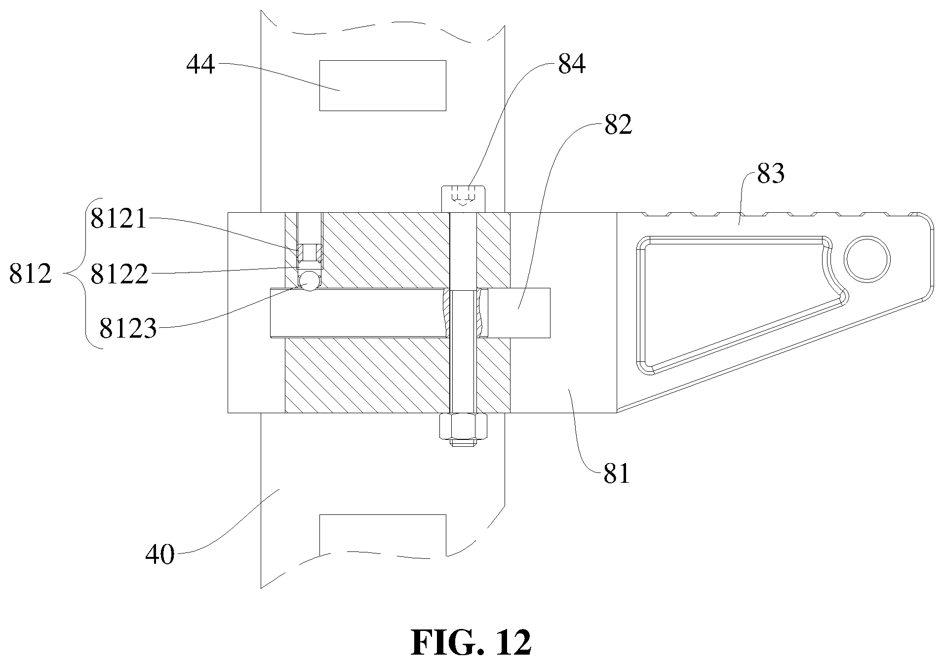 Patent US12410824 Figure 12 – Hydraulic oil-circuit system and hydraulic jack
