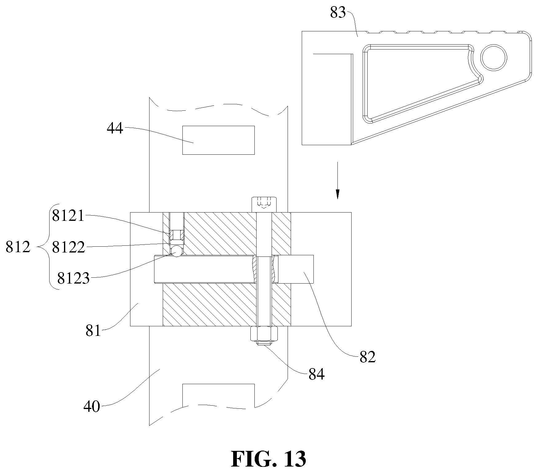 Patent US12410824 Figure 13 – Hydraulic oil-circuit system and hydraulic jack