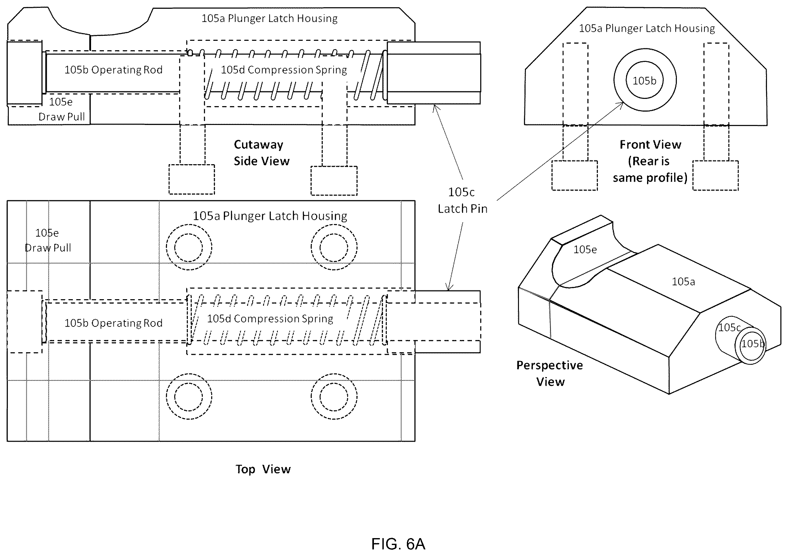 Patent US12410826 Figure 6 – Secure quick attach/detach clip