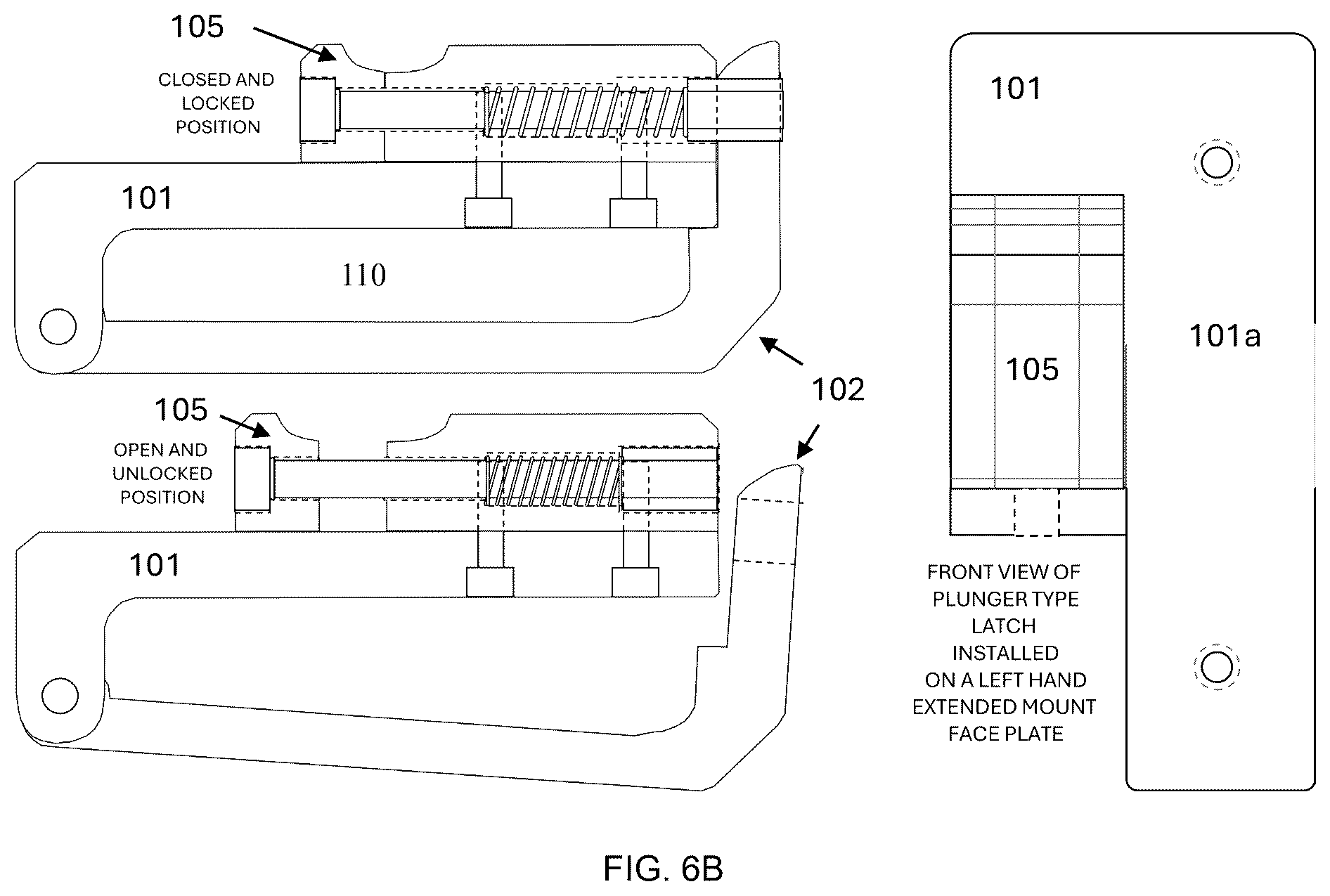 Patent US12410826 Figure 7 – Secure quick attach/detach clip