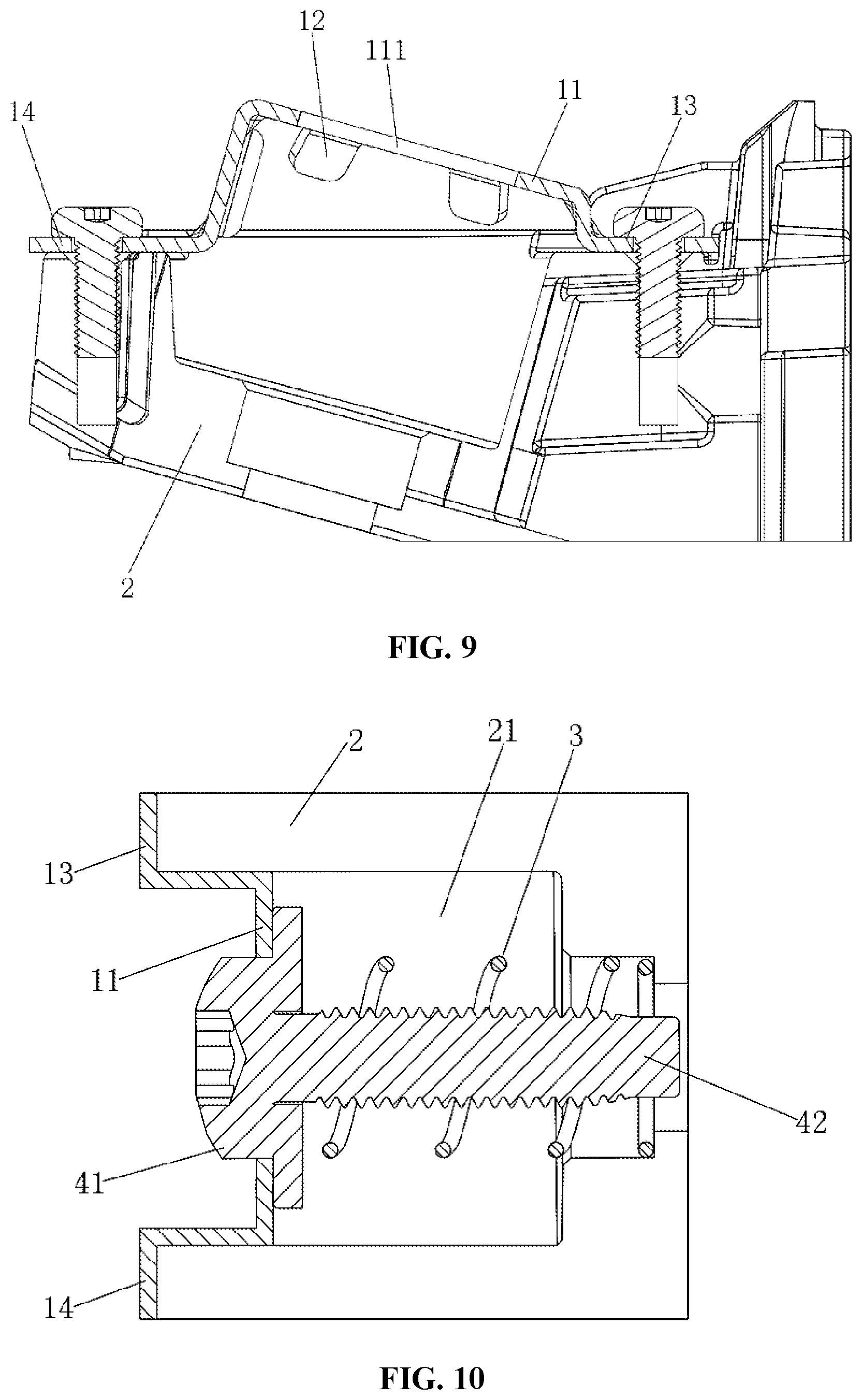 Patent US12410828 Figure 5 – Structure with screw, screw fixing structure and display device
