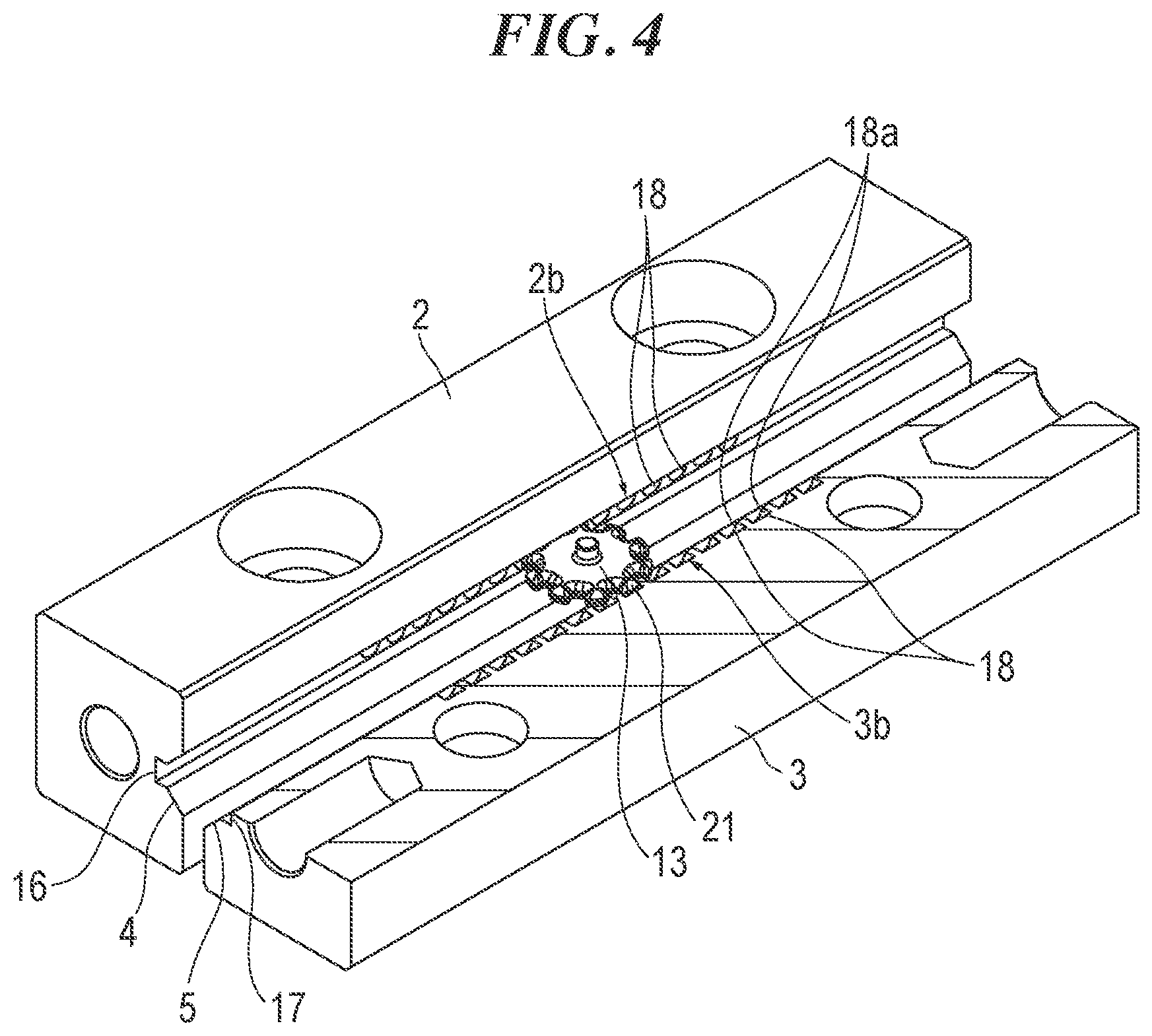 Patent US12410834 Figure 4 – Linear motion guide apparatus