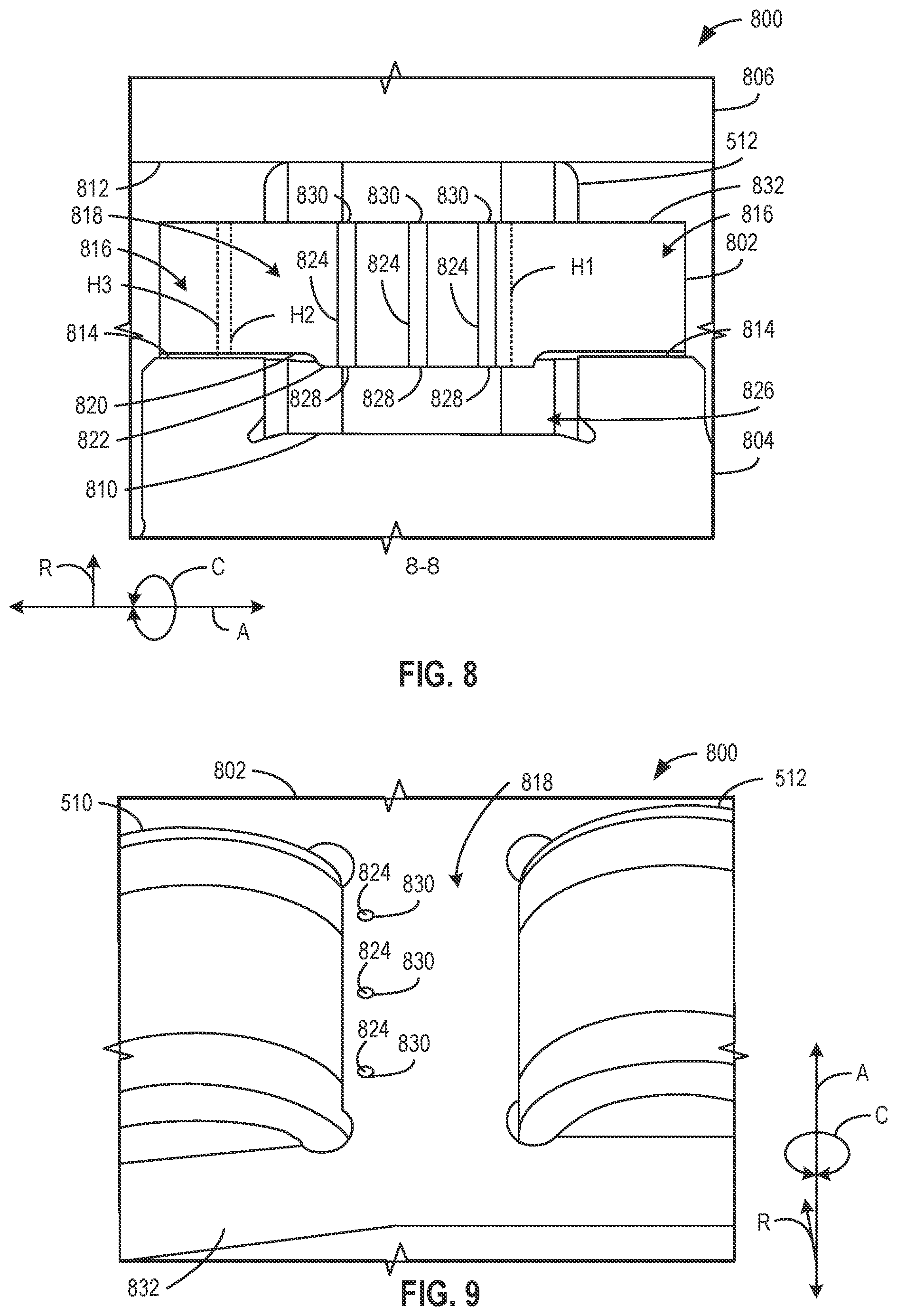 Patent US12410835 Figure 7 – Lubricant draining bearing assemblies