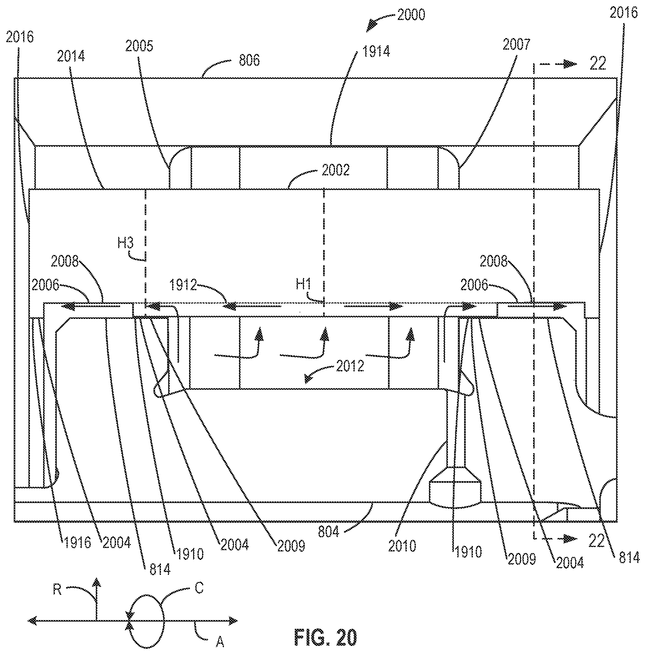 Patent US12410835 Figure 16 – Lubricant draining bearing assemblies