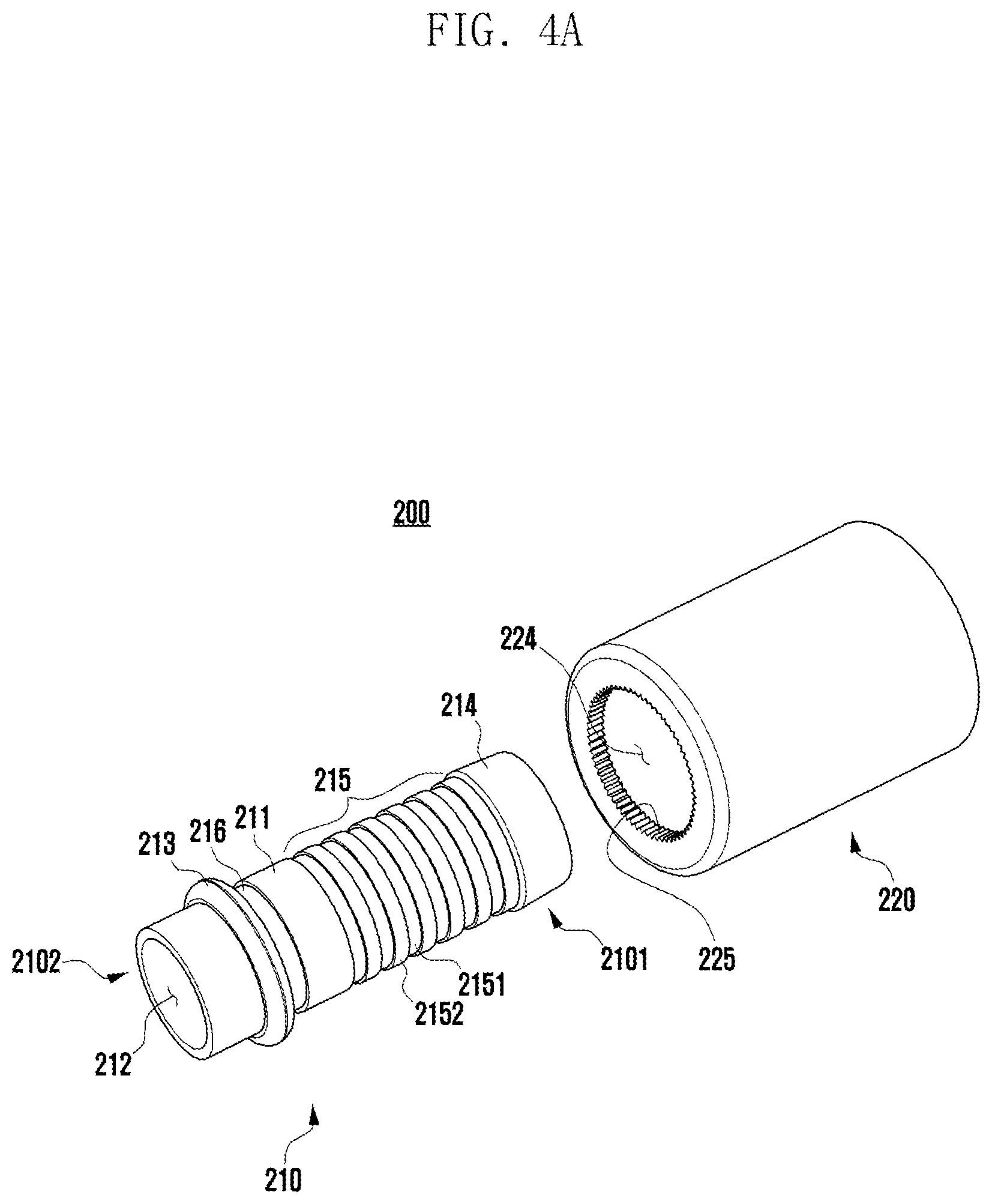 Patent US12410839 Figure 4 – Connection structure of oil hose for transmission