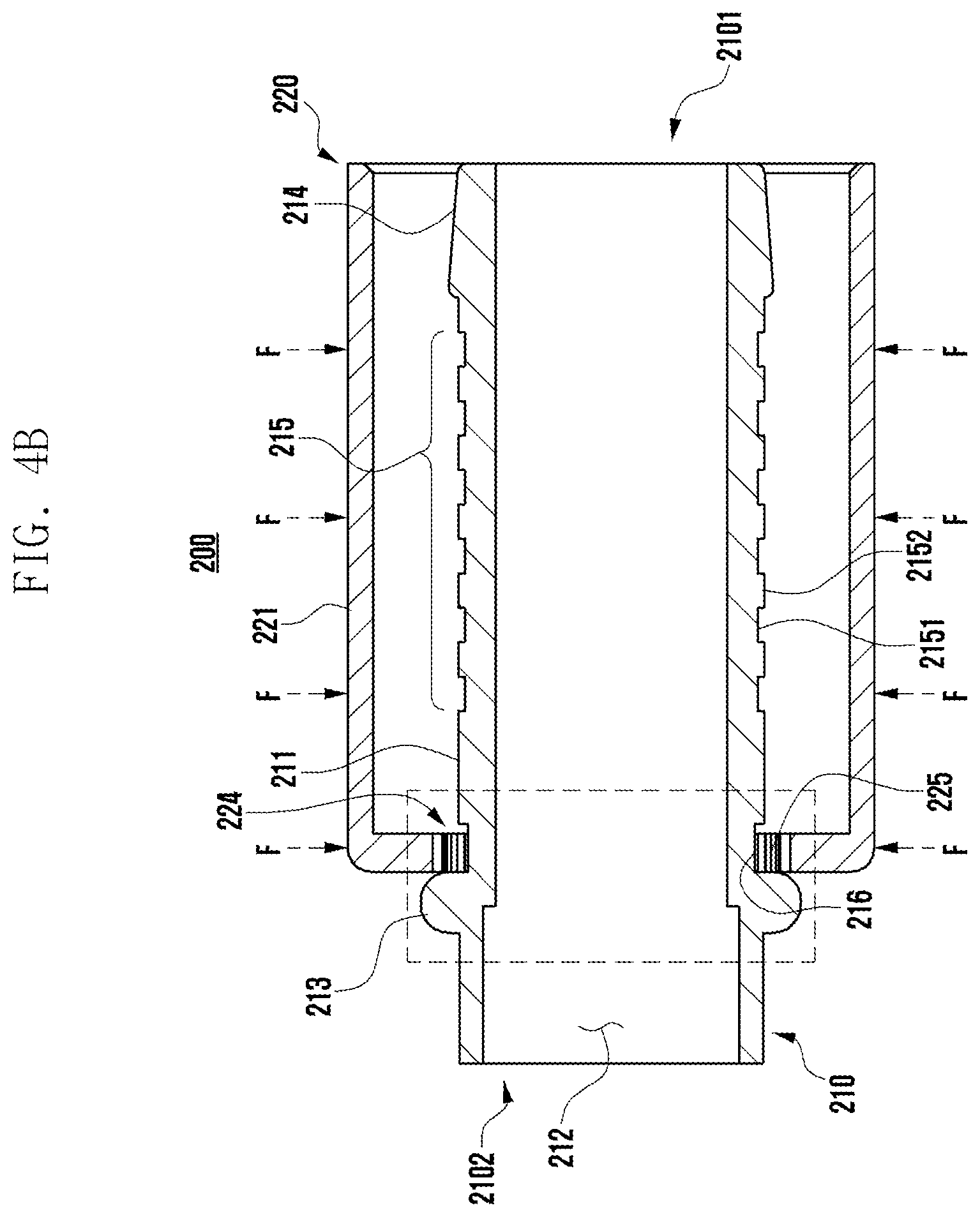 Patent US12410839 Figure 5 – Connection structure of oil hose for transmission