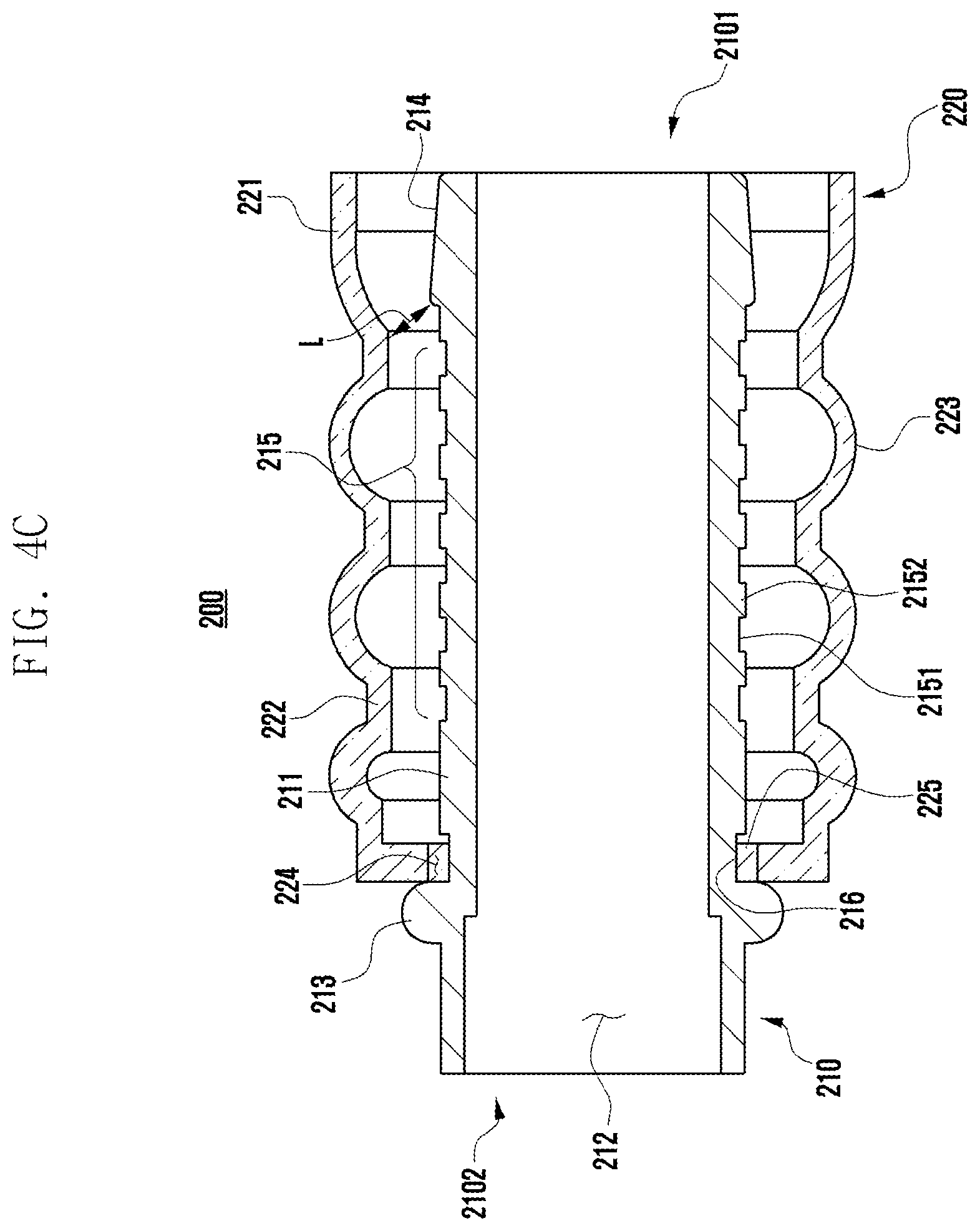 Patent US12410839 Figure 6 – Connection structure of oil hose for transmission