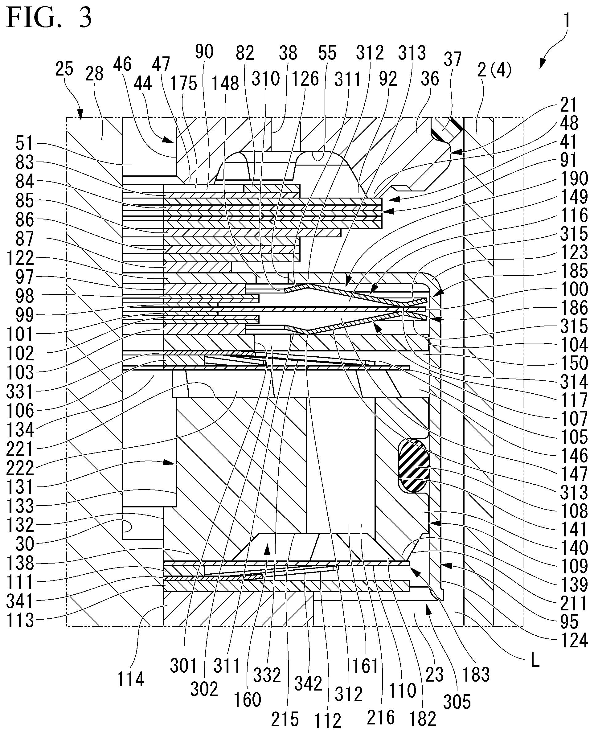 Patent US12410847 Figure 3 – Shock absorber