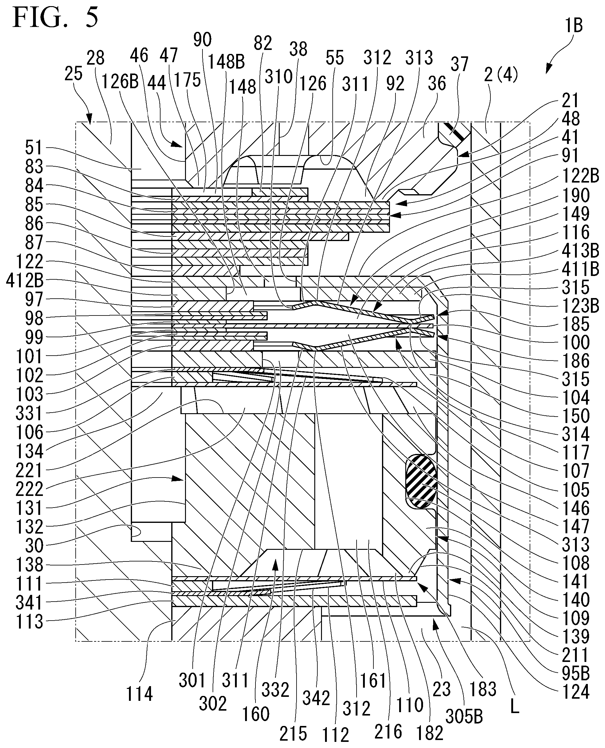 Patent US12410847 Figure 5 – Shock absorber
