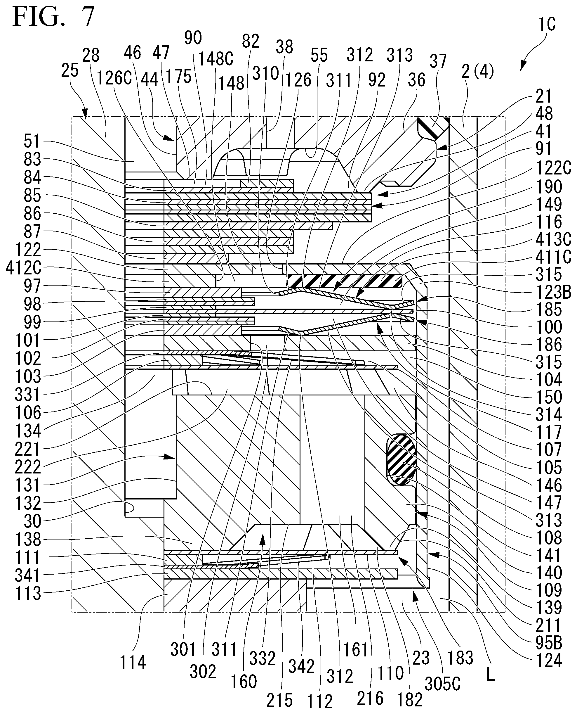 Patent US12410847 Figure 7 – Shock absorber