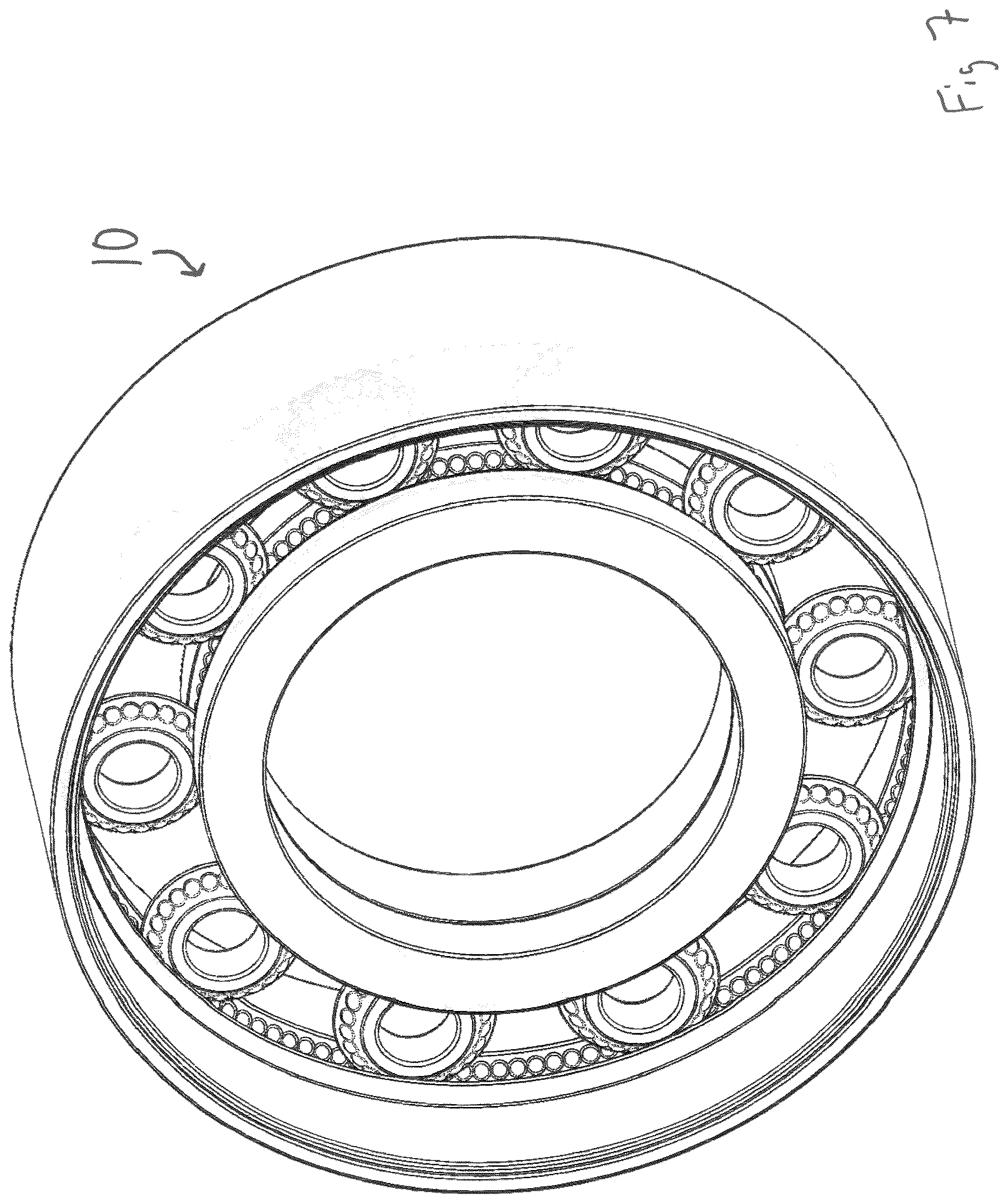 Patent US12410850 Figure 7 – Roller bearing and gear assembly