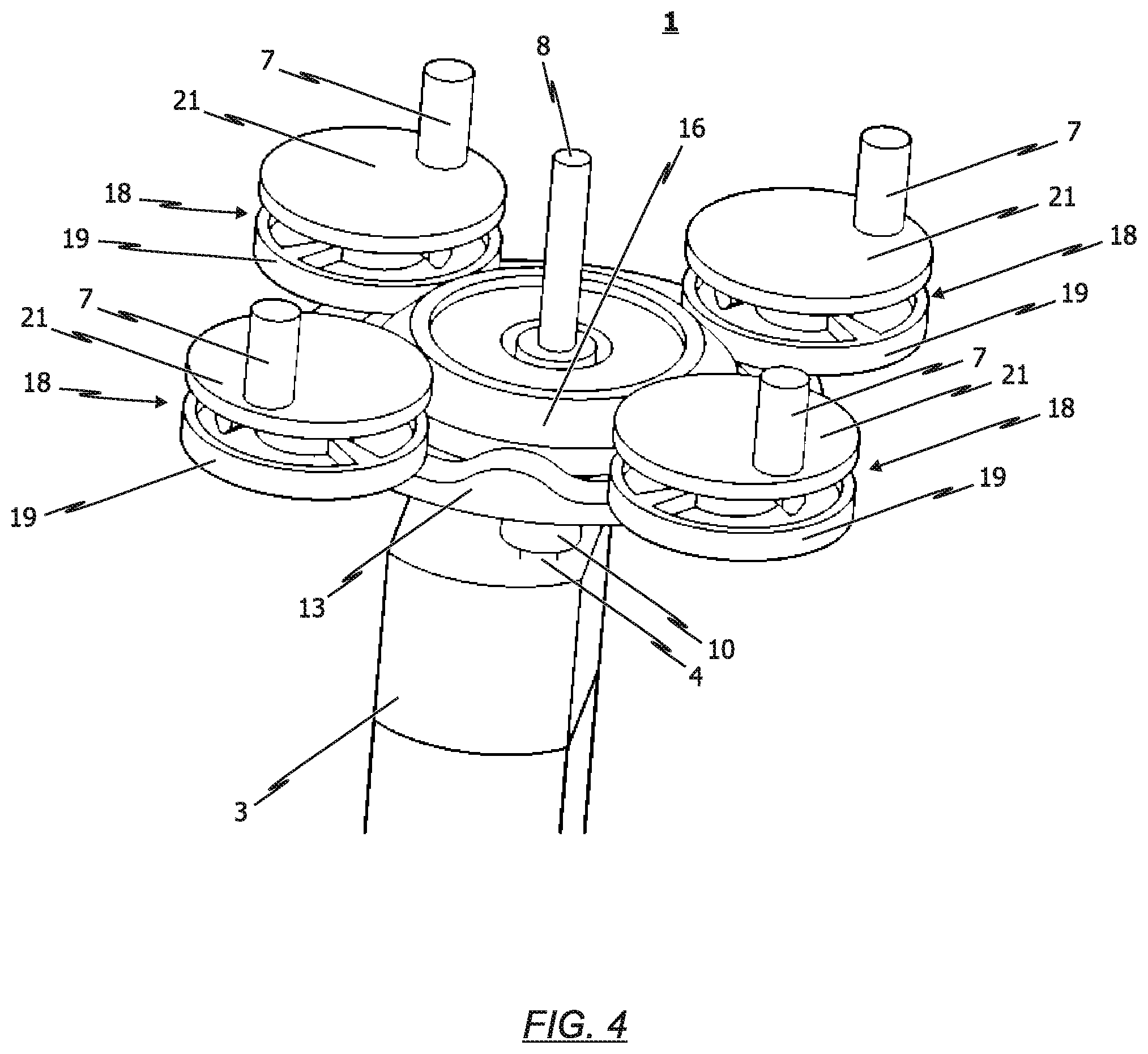 Patent US12410851 Figure 4 – Drive unit for actuating a plurality of functions of an air vent system of an air distribution system, and air vent system with a drive unit of this type