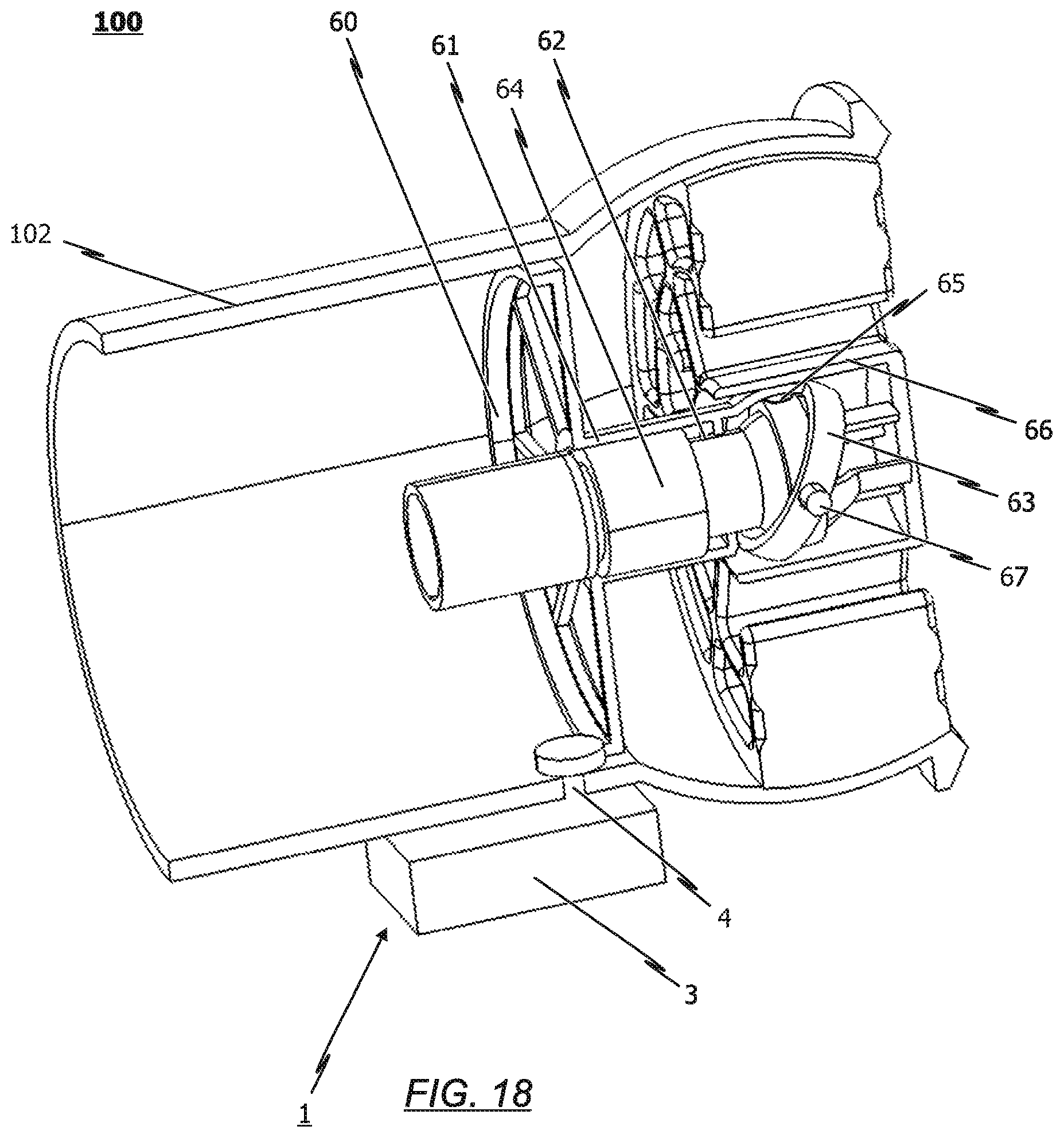 Patent US12410851 Figure 16 – Drive unit for actuating a plurality of functions of an air vent system of an air distribution system, and air vent system with a drive unit of this type