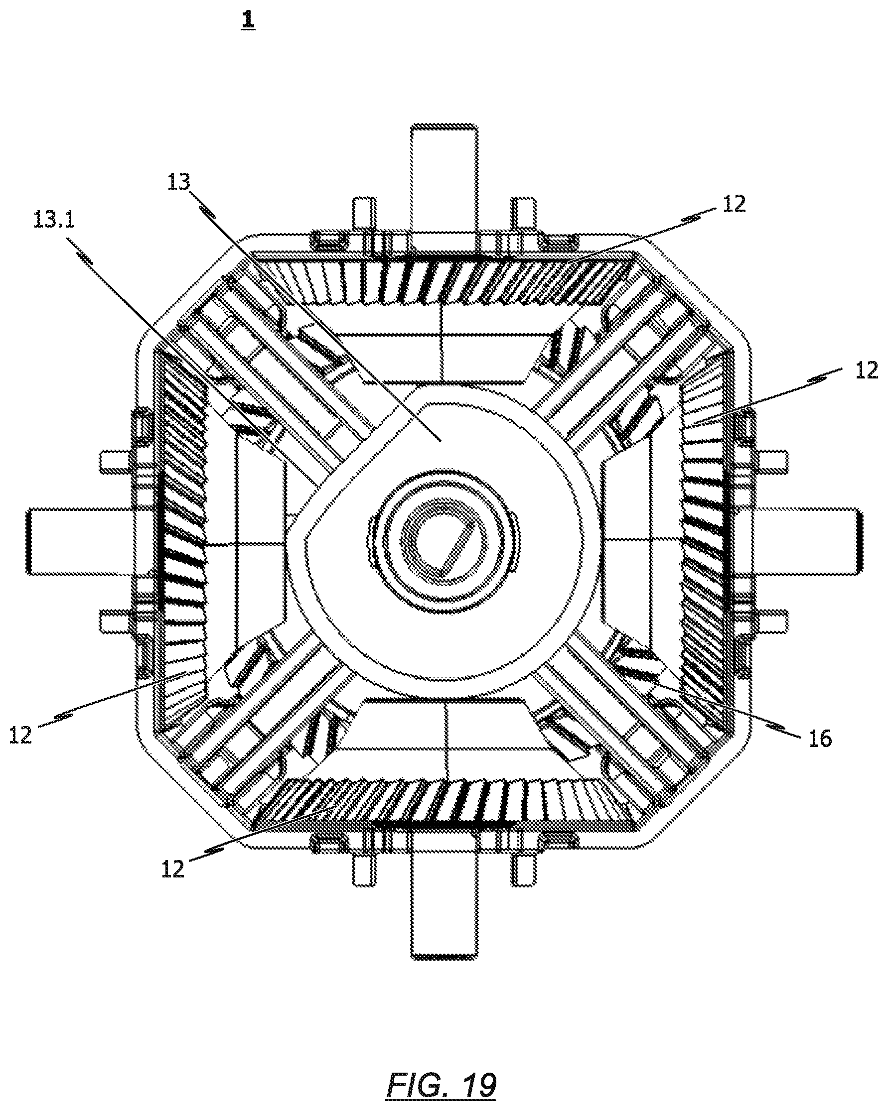Patent US12410851 Figure 17 – Drive unit for actuating a plurality of functions of an air vent system of an air distribution system, and air vent system with a drive unit of this type