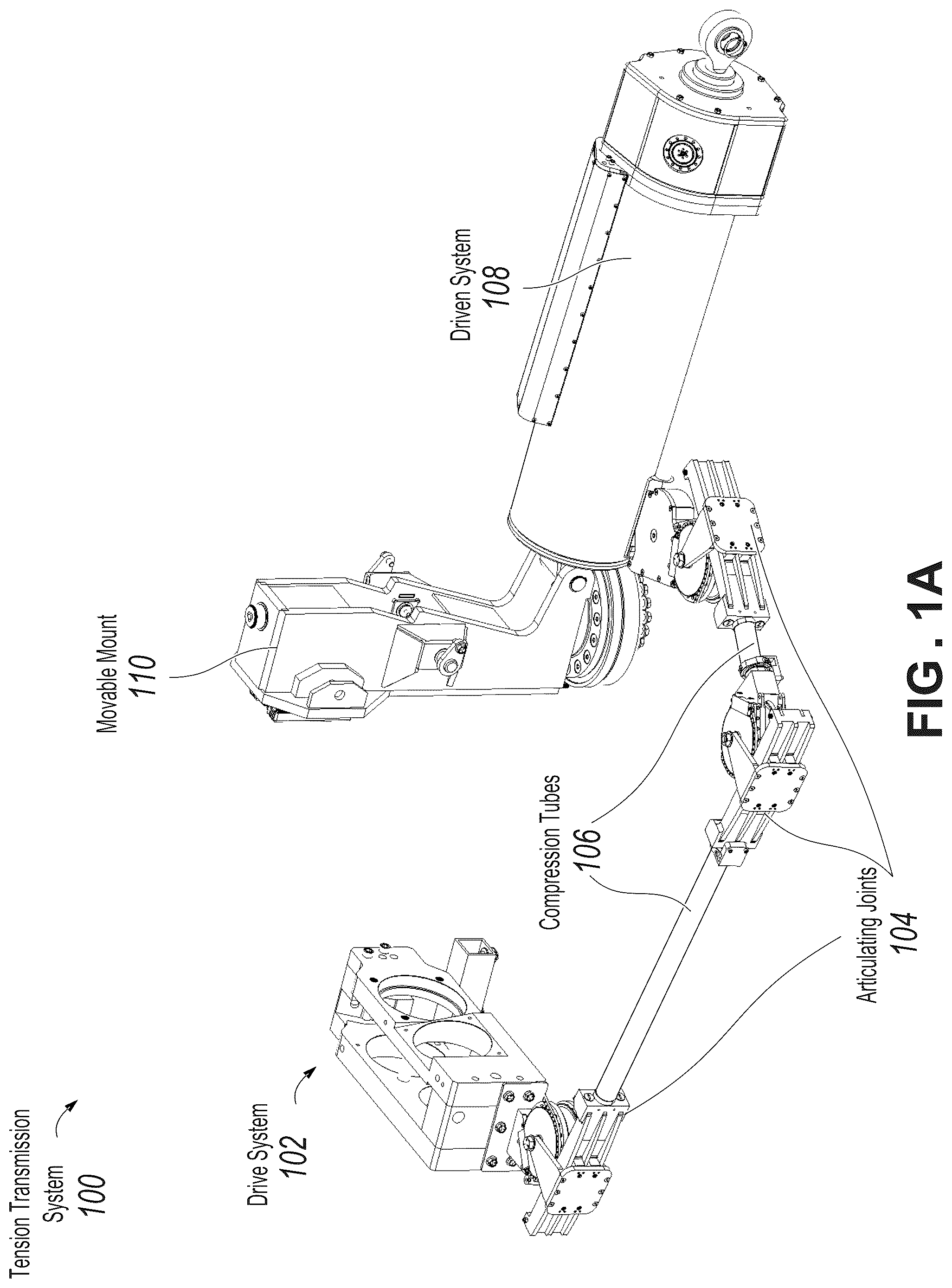 Patent US12410852 Figure 1 – Torque free articulated tension transmission