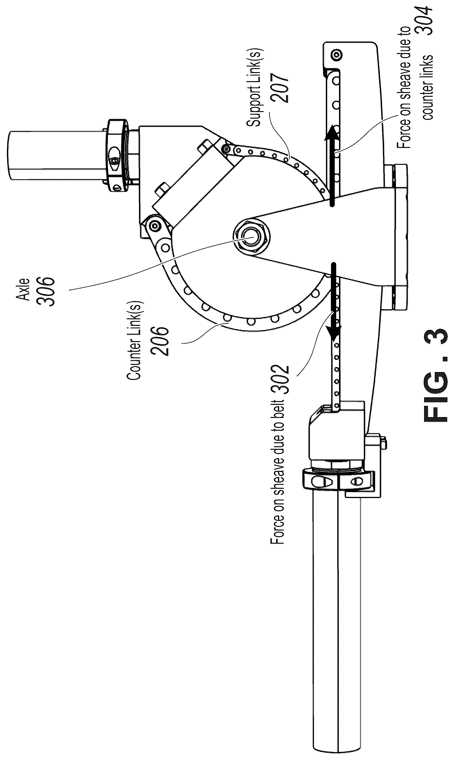Patent US12410852 Figure 4 – Torque free articulated tension transmission