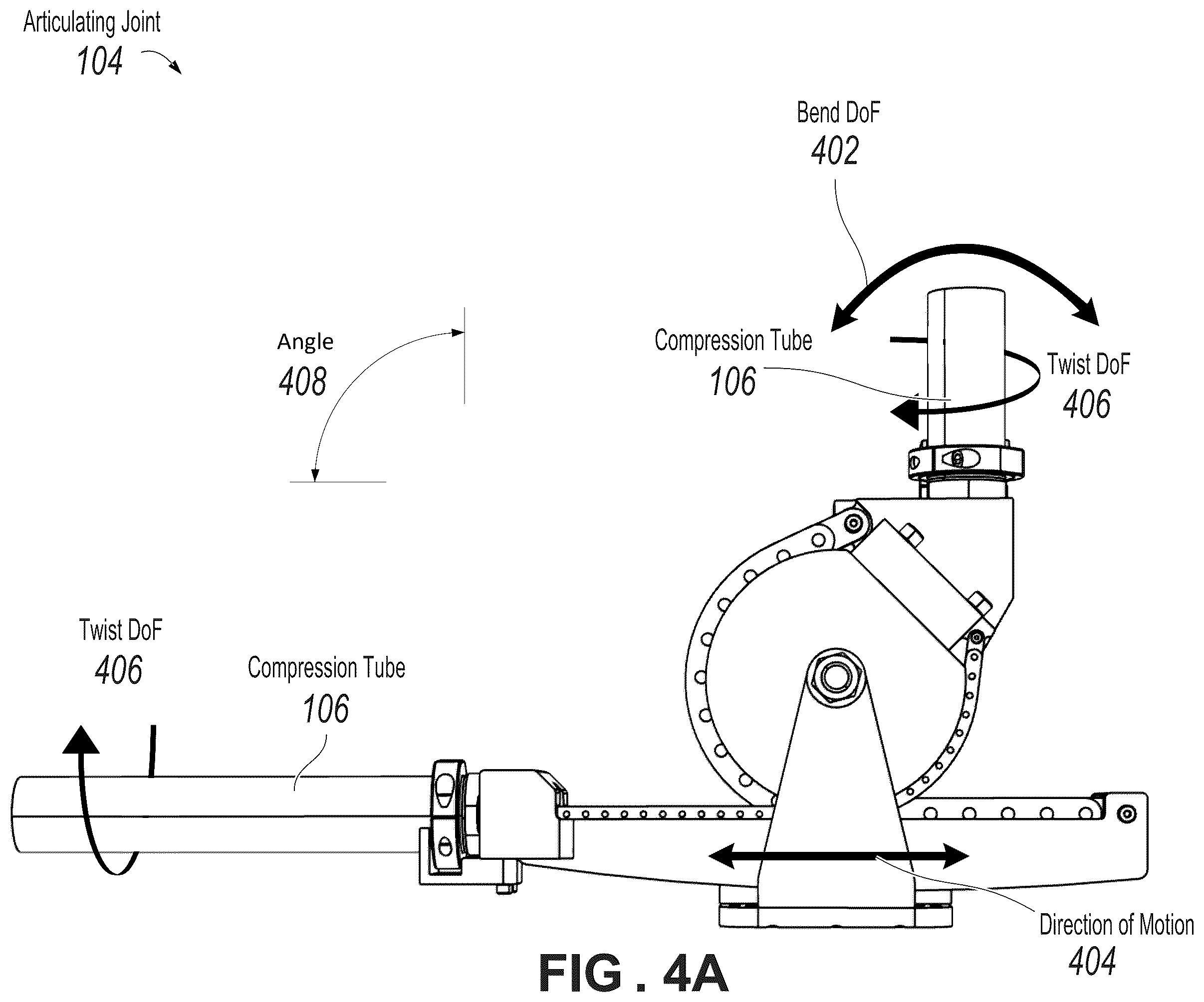 Patent US12410852 Figure 5 – Torque free articulated tension transmission
