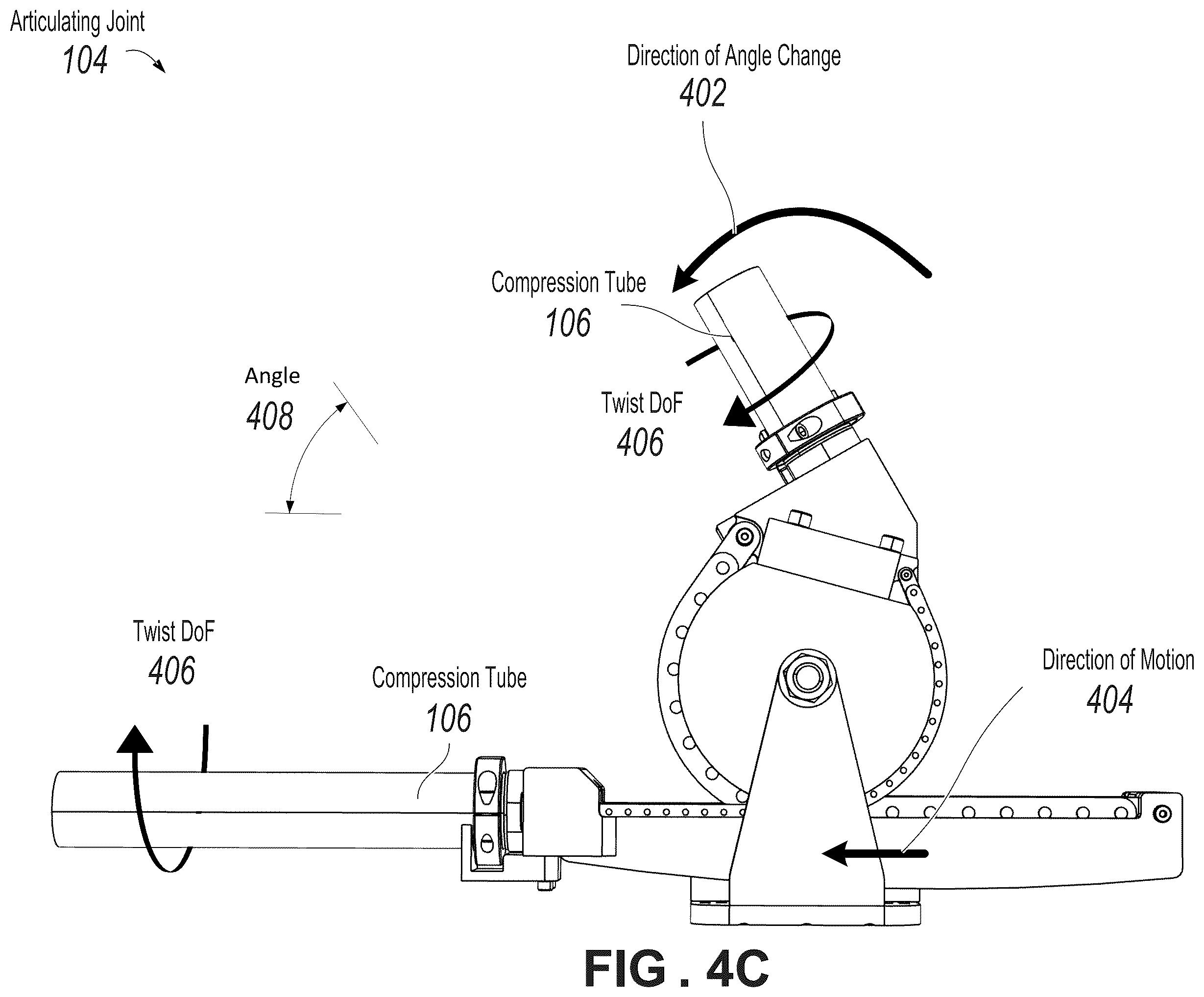 Patent US12410852 Figure 7 – Torque free articulated tension transmission