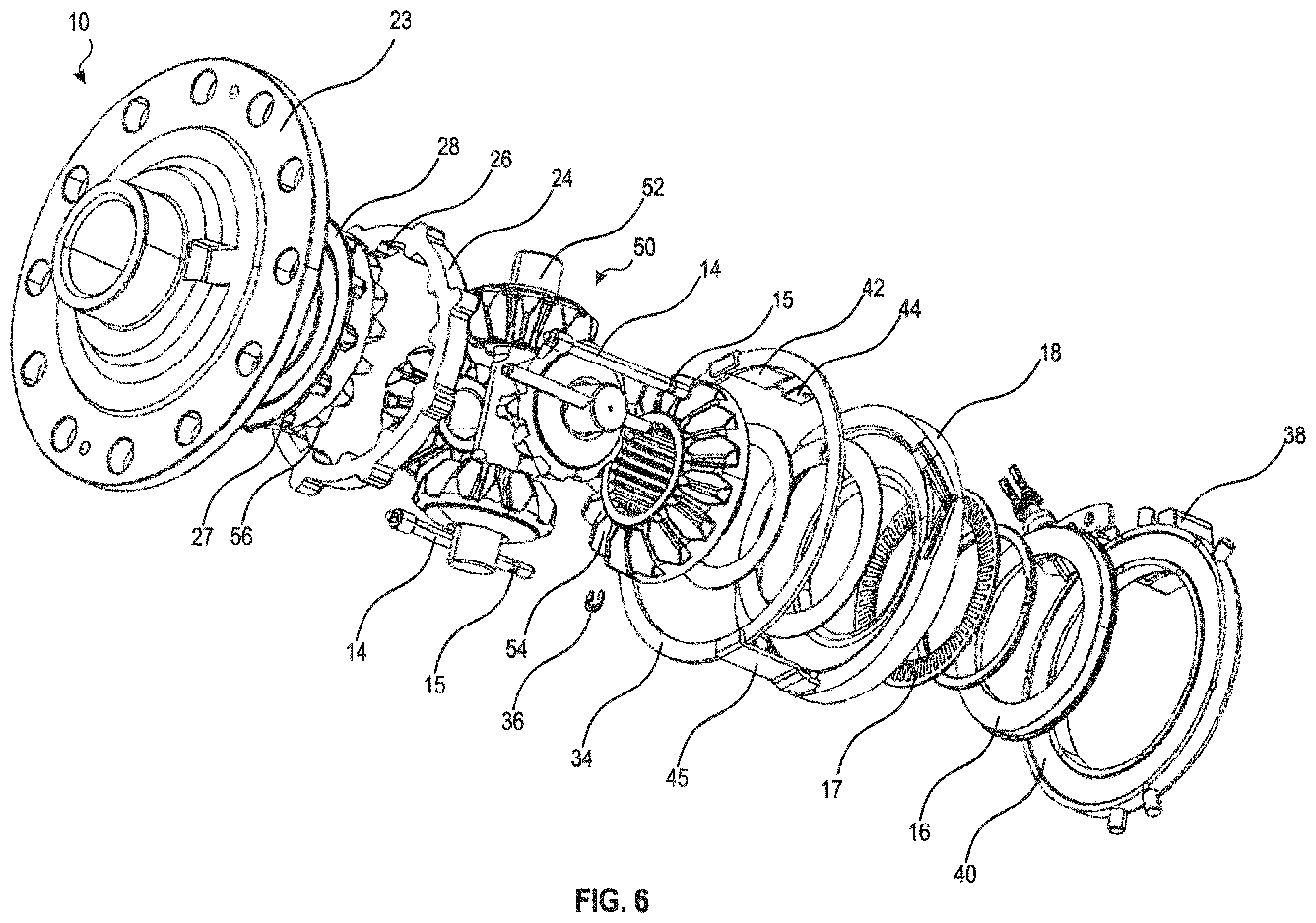 Patent US12410857 Figure 6 – Lock detection mechanism for electronic locking differential