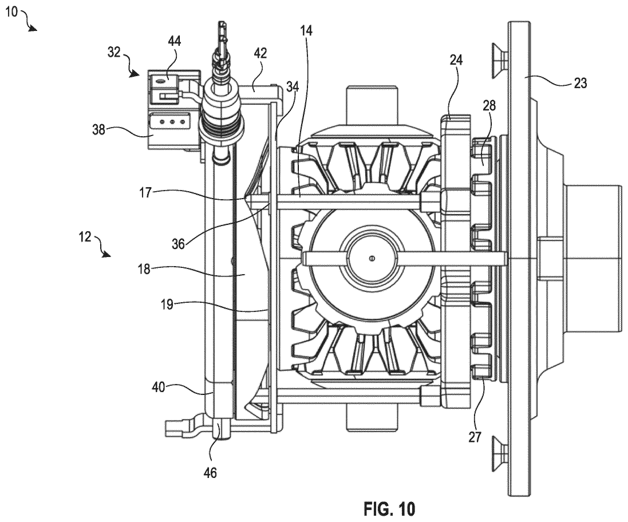 Patent US12410857 Figure 10 – Lock detection mechanism for electronic locking differential