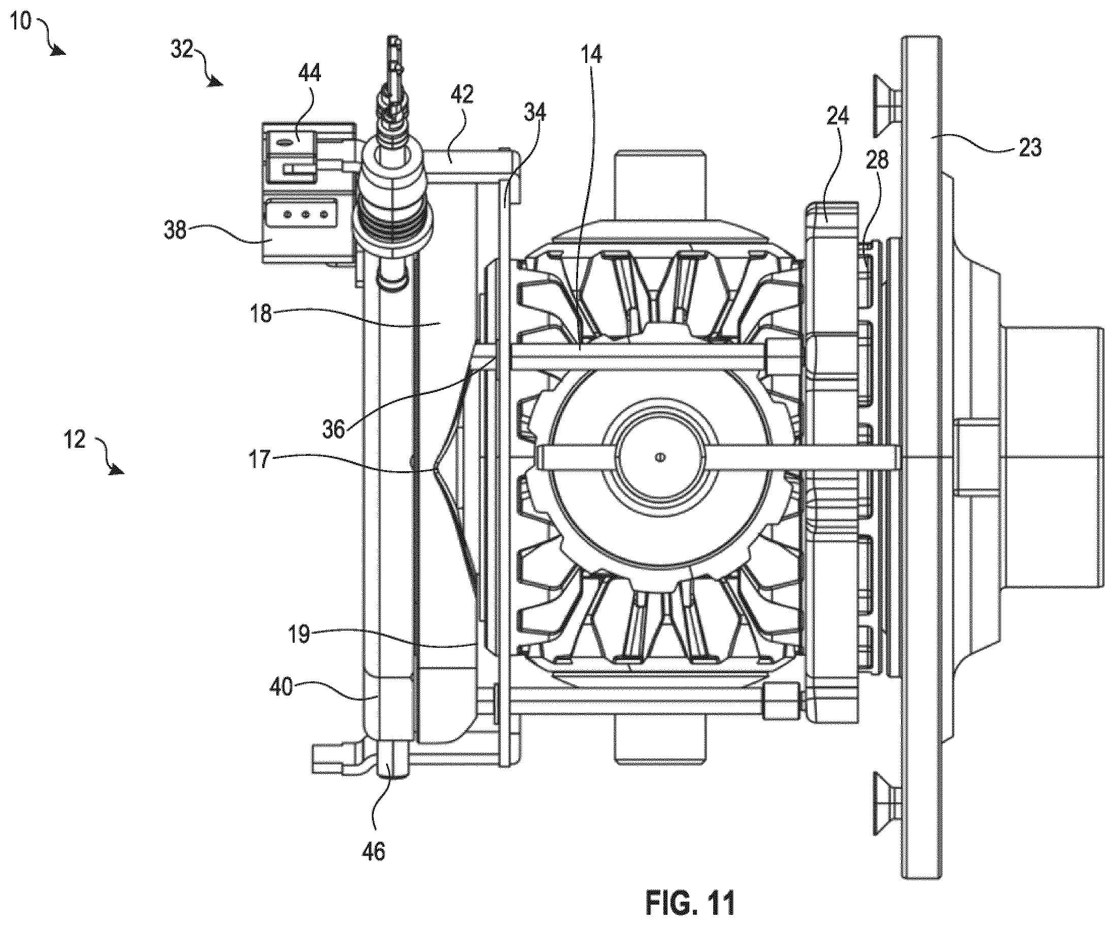 Patent US12410857 Figure 12 – Lock detection mechanism for electronic locking differential