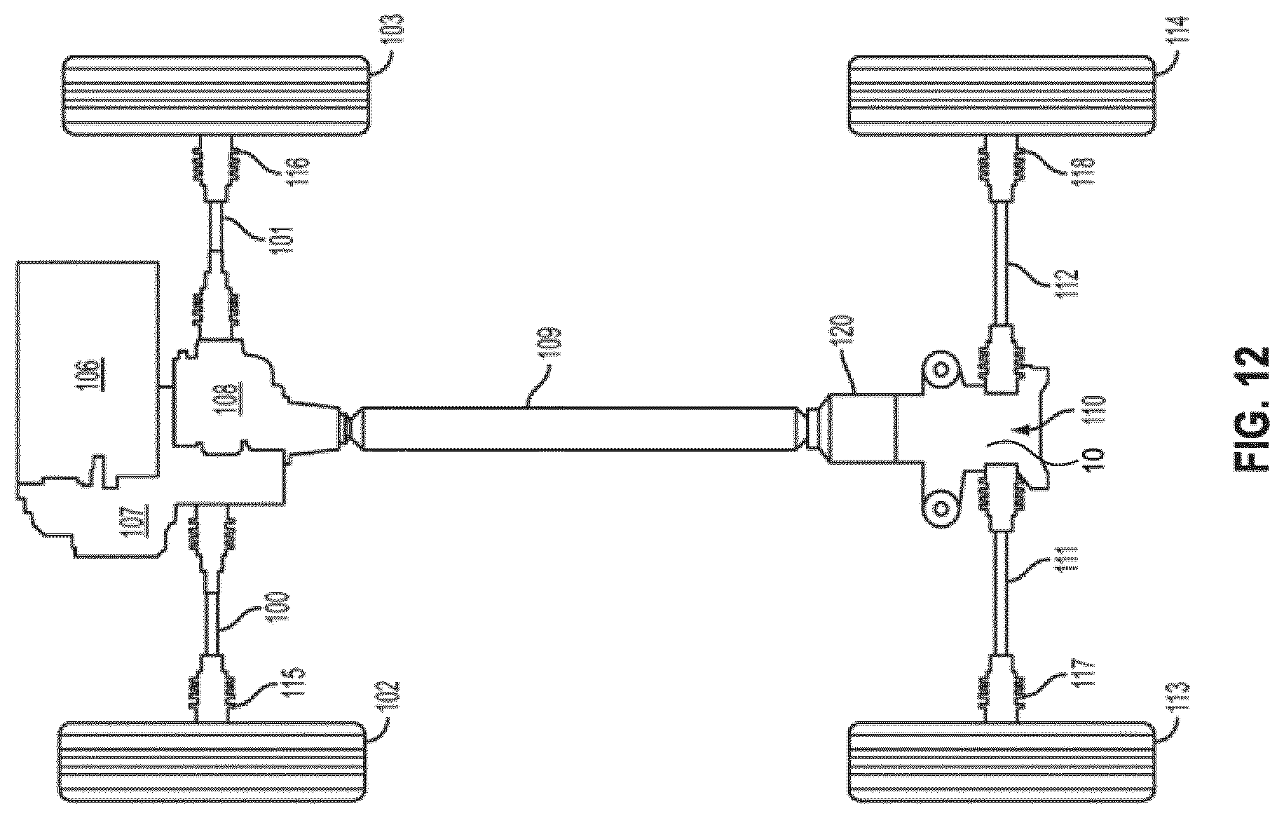 Patent US12410857 Figure 13 – Lock detection mechanism for electronic locking differential