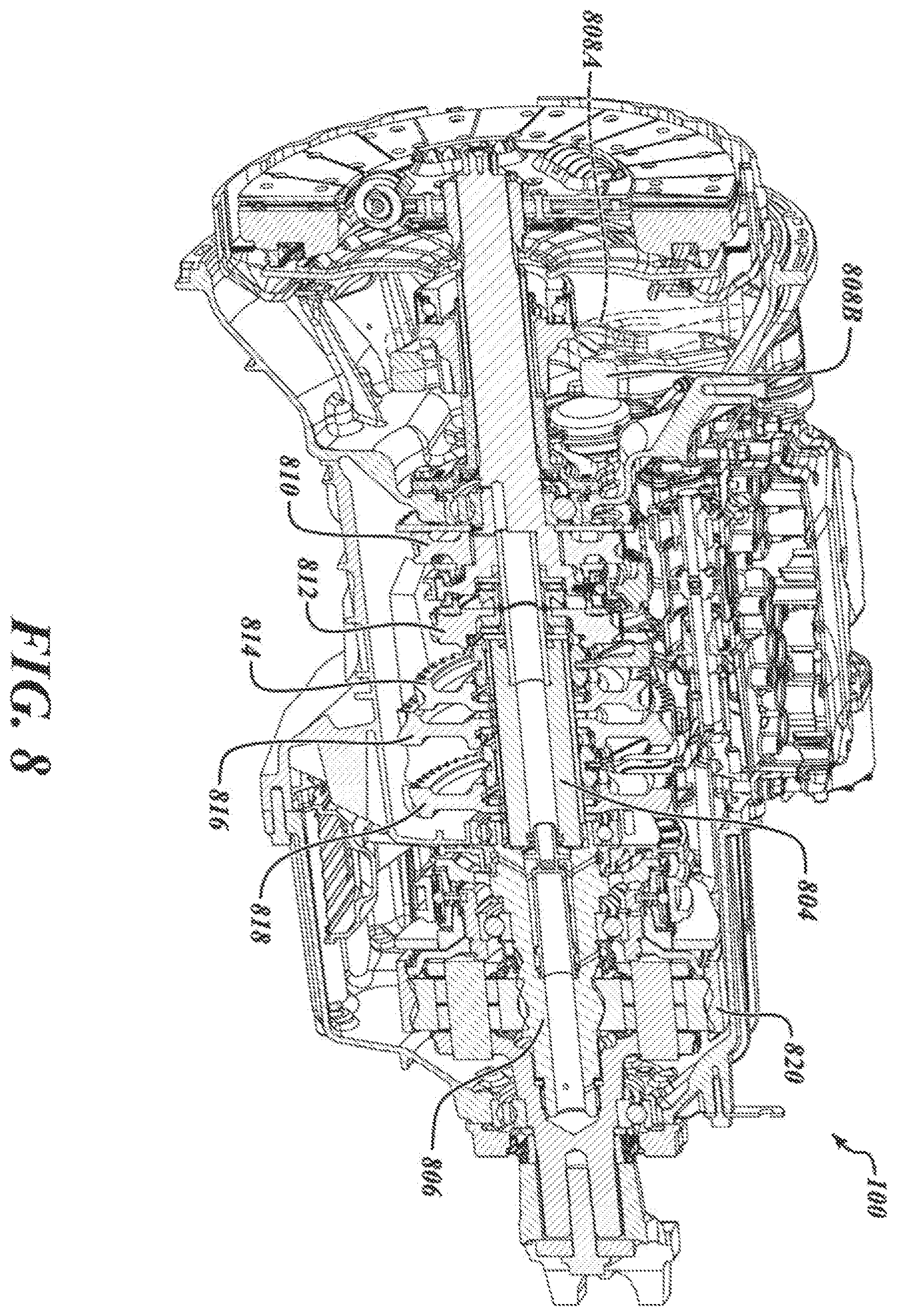 Patent US12410861 Figure 8 – System, method, and apparatus for operating a high efficiency, high output transmission