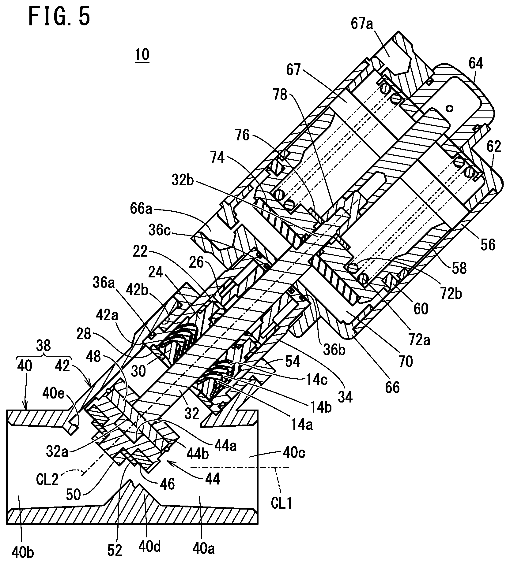 Patent US12410864 Figure 5 – Shaft sealing structure
