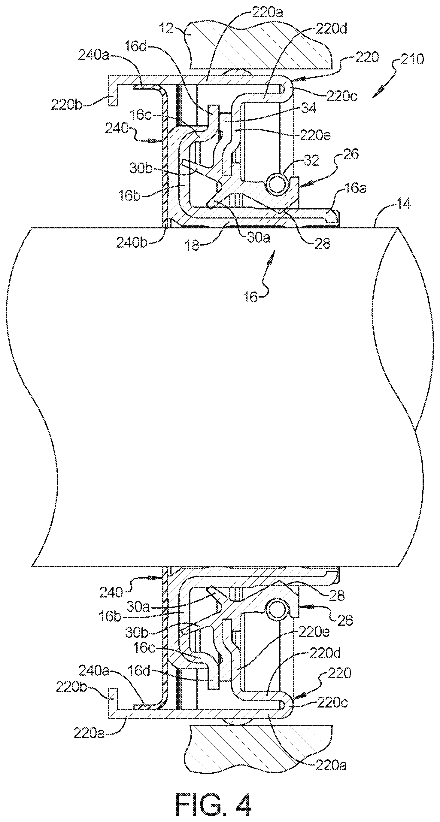 Patent US12410866 Figure 4 – Seal cartridge with electrically conductive non-woven grounding