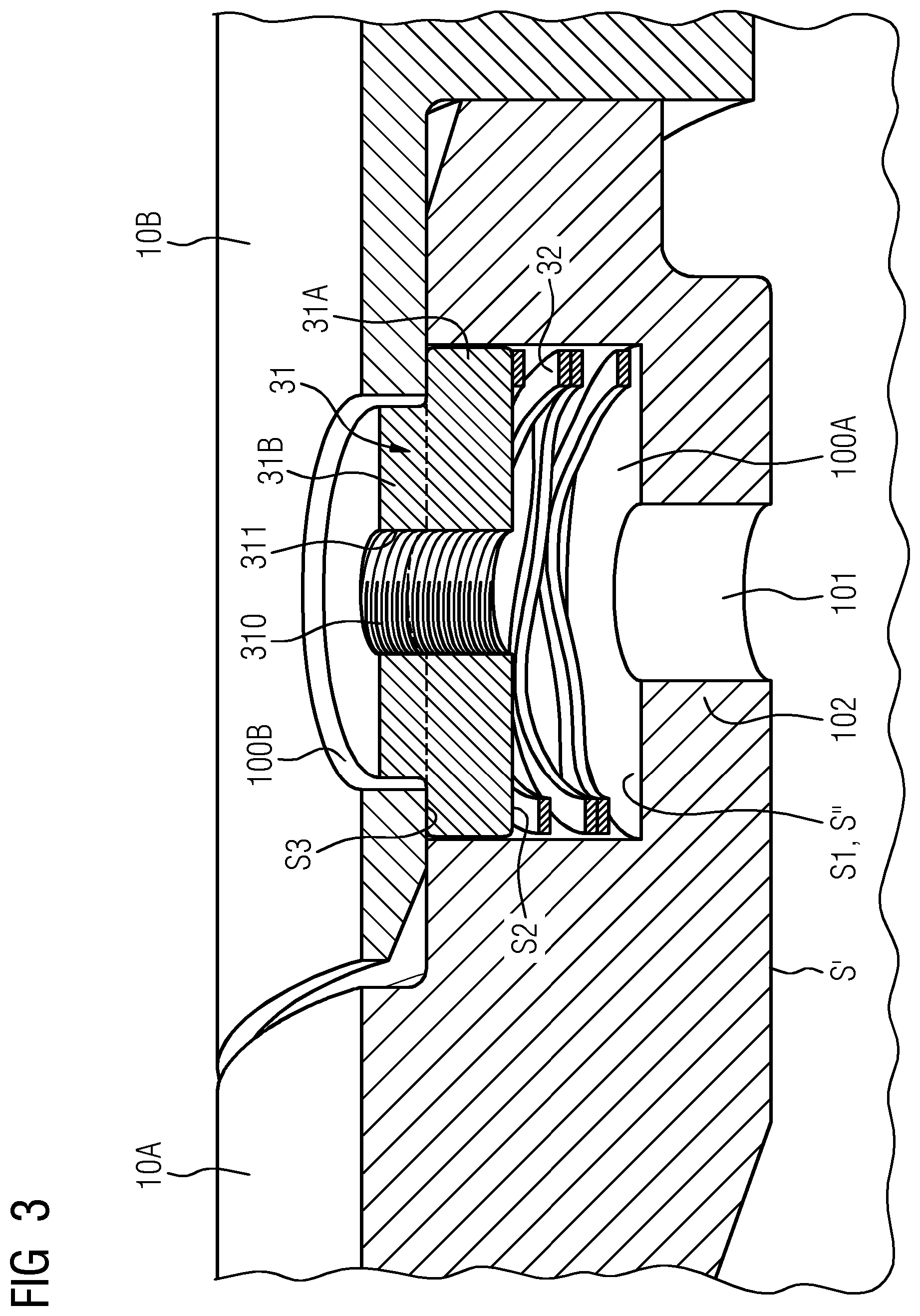 Patent US12410867 Figure 3 – Pin locking device for a sealing component of a seal cartridge assembly and method for assembling the seal cartridge