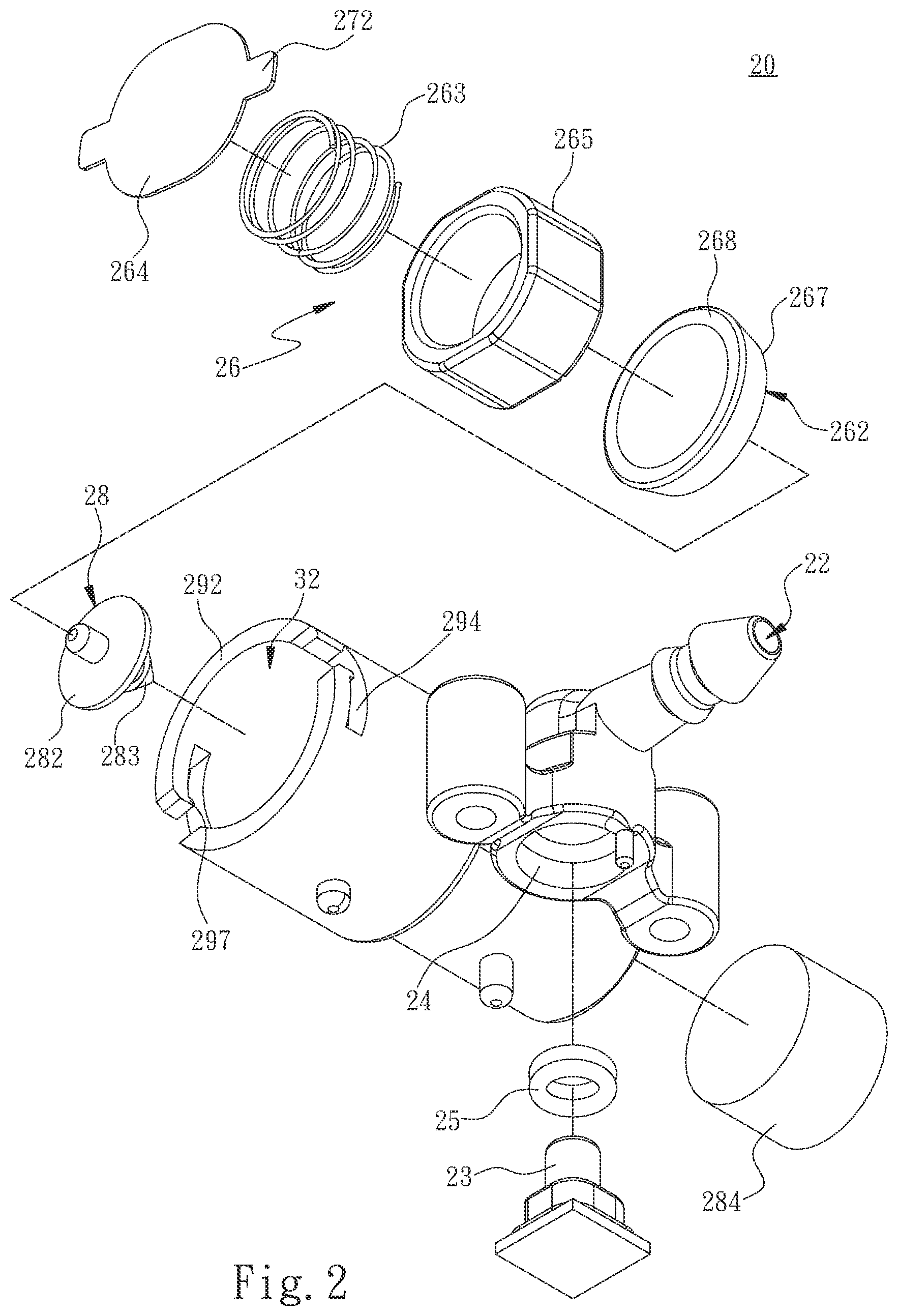 Patent US12410870 Figure 2 – Detection air faucet