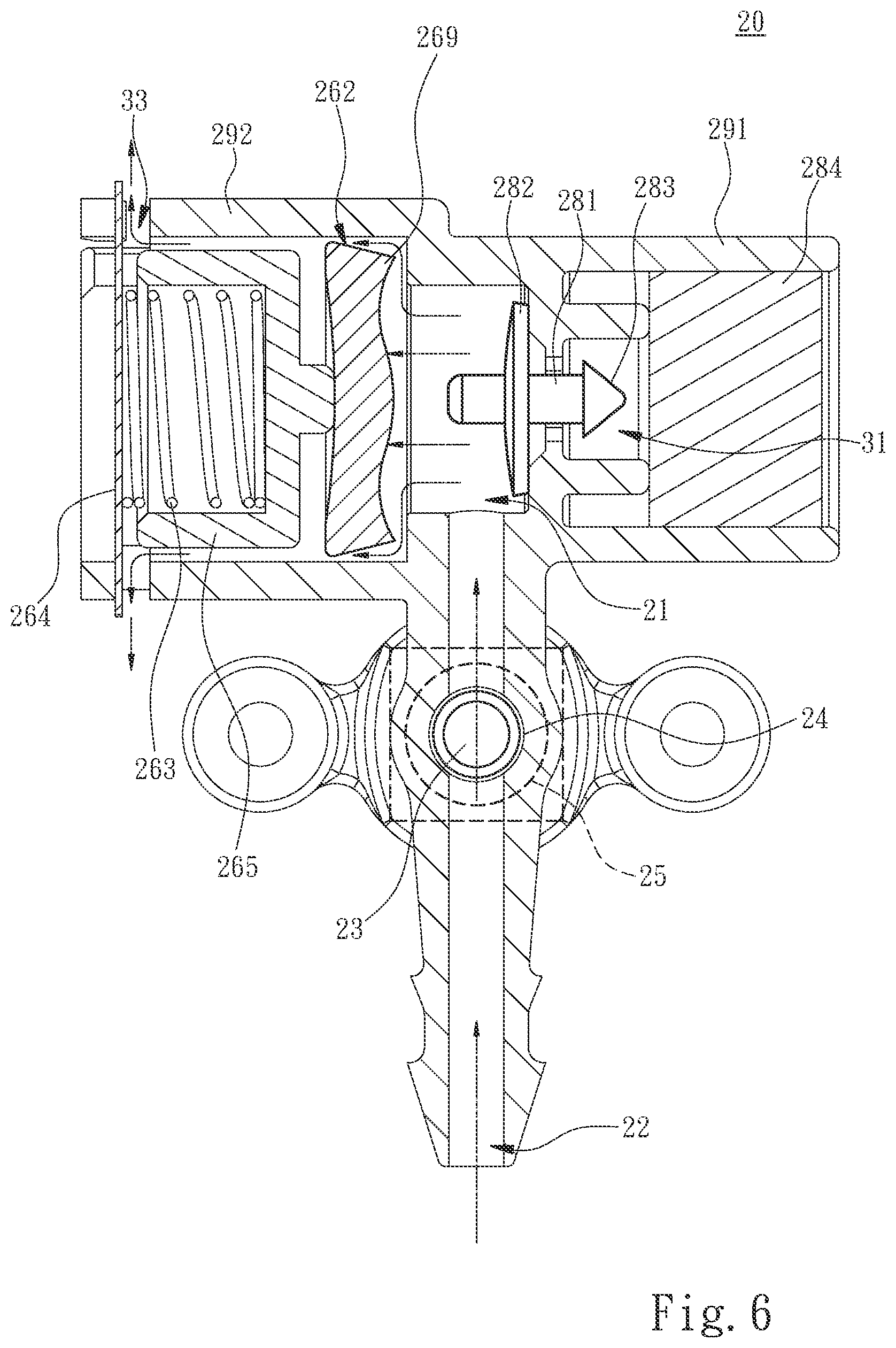 Patent US12410870 Figure 6 – Detection air faucet