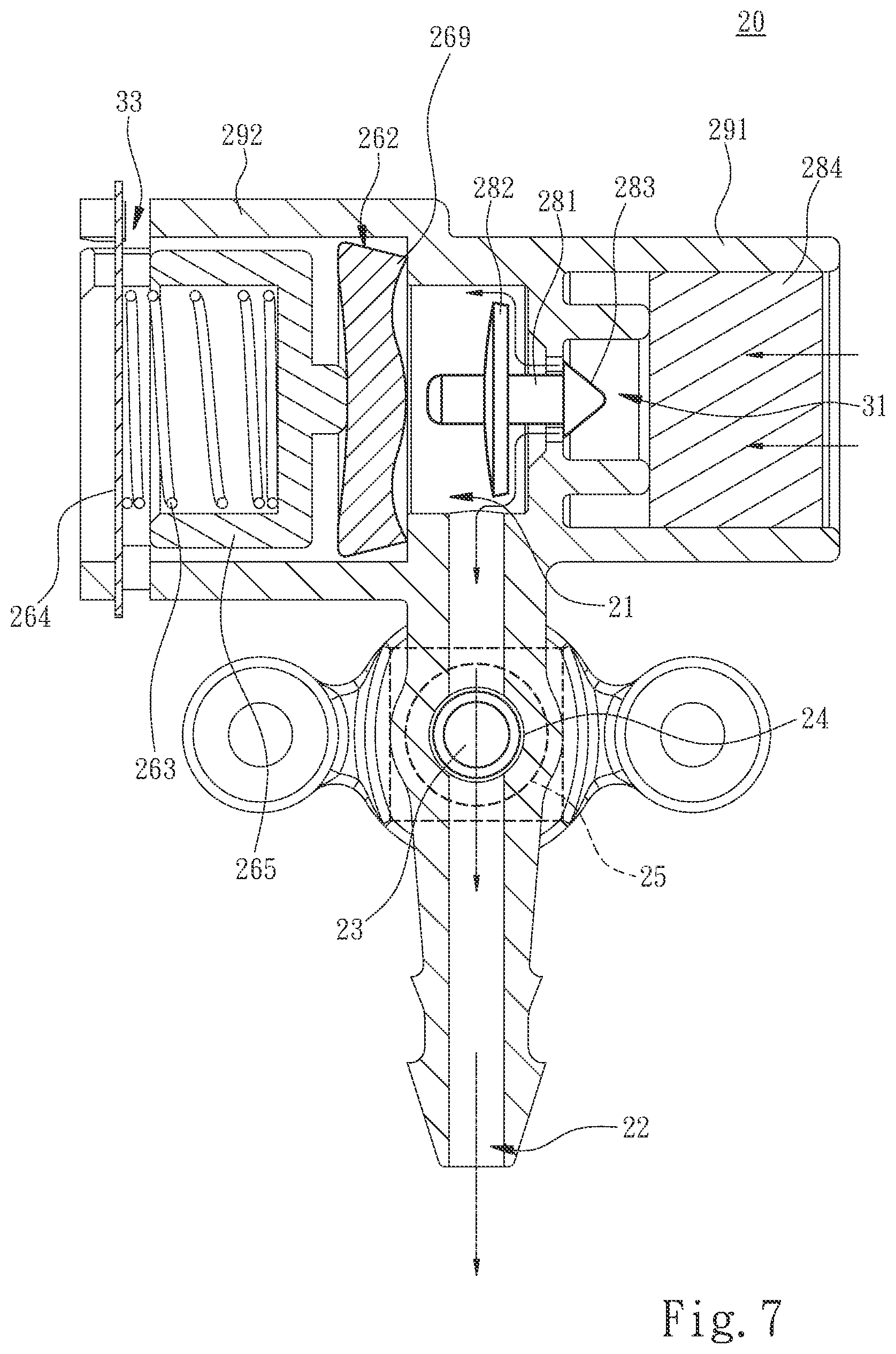 Patent US12410870 Figure 7 – Detection air faucet