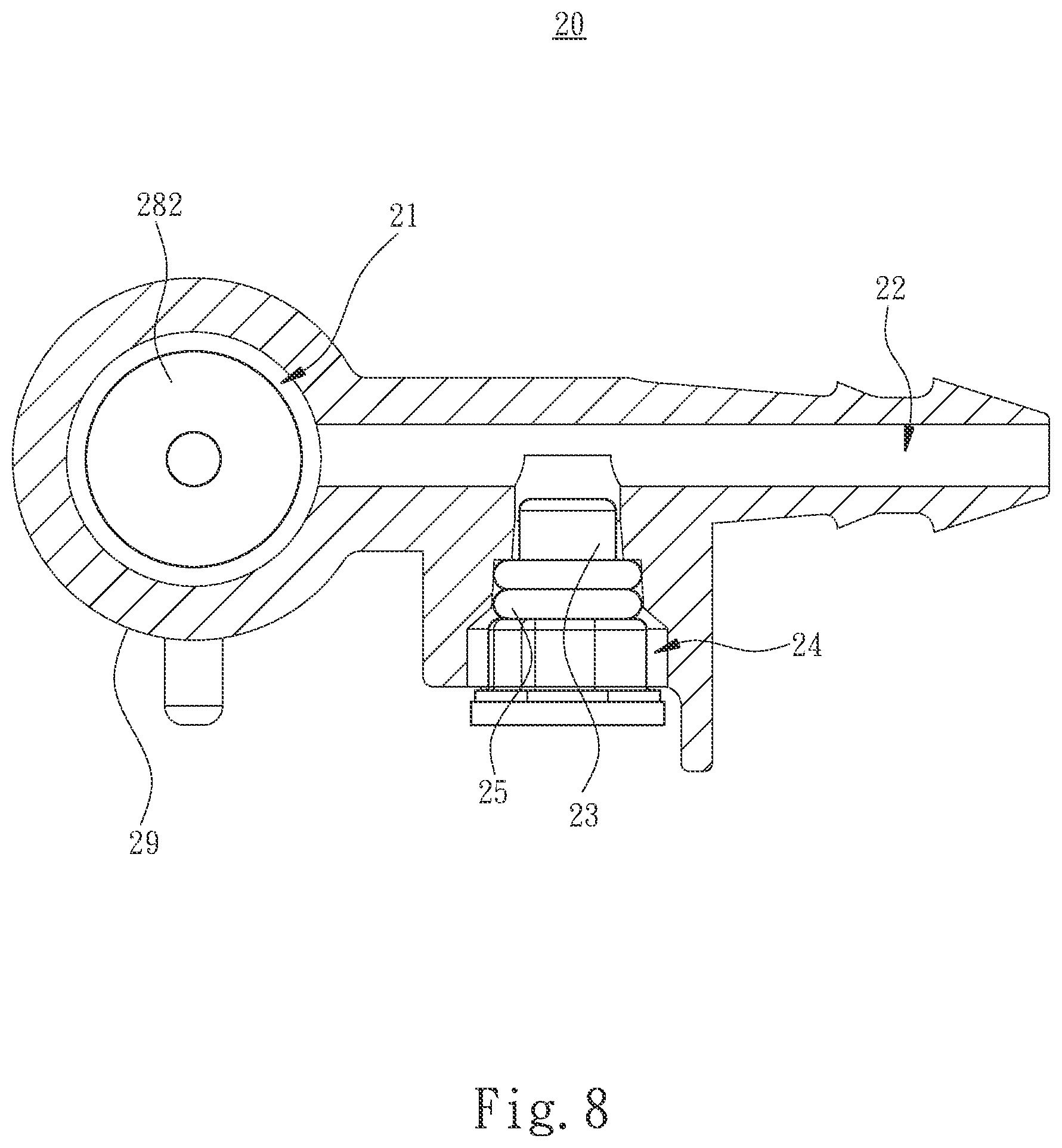 Patent US12410870 Figure 8 – Detection air faucet