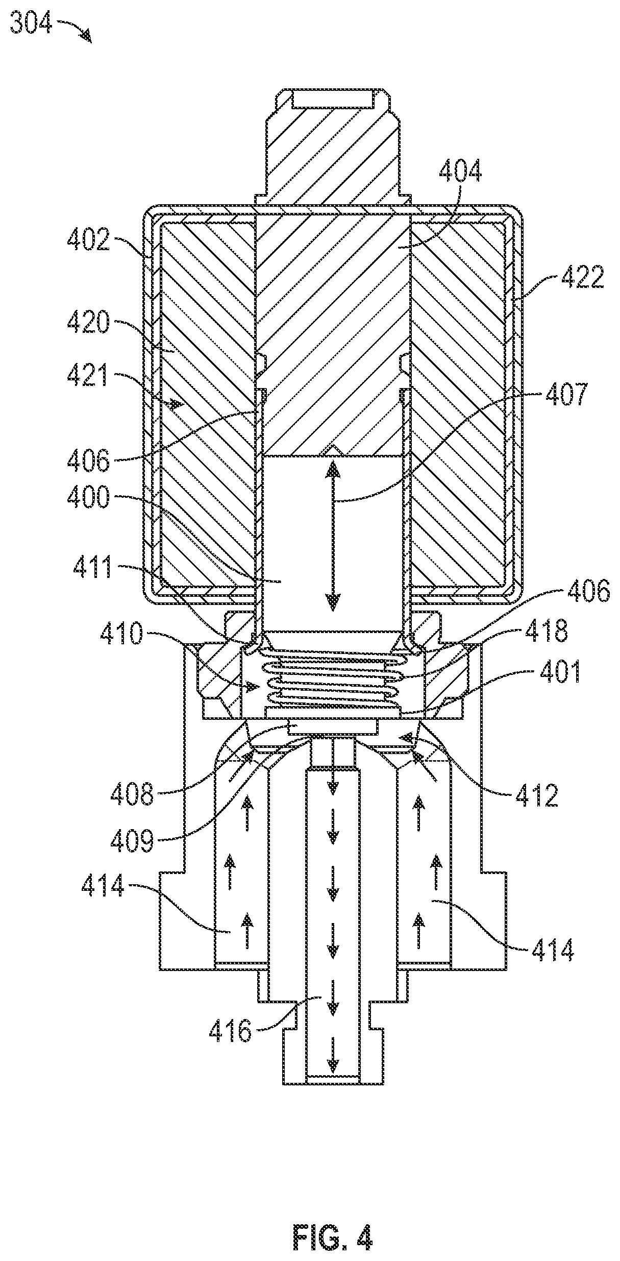 Patent US12410872 Figure 4 – Valve priming and depriming