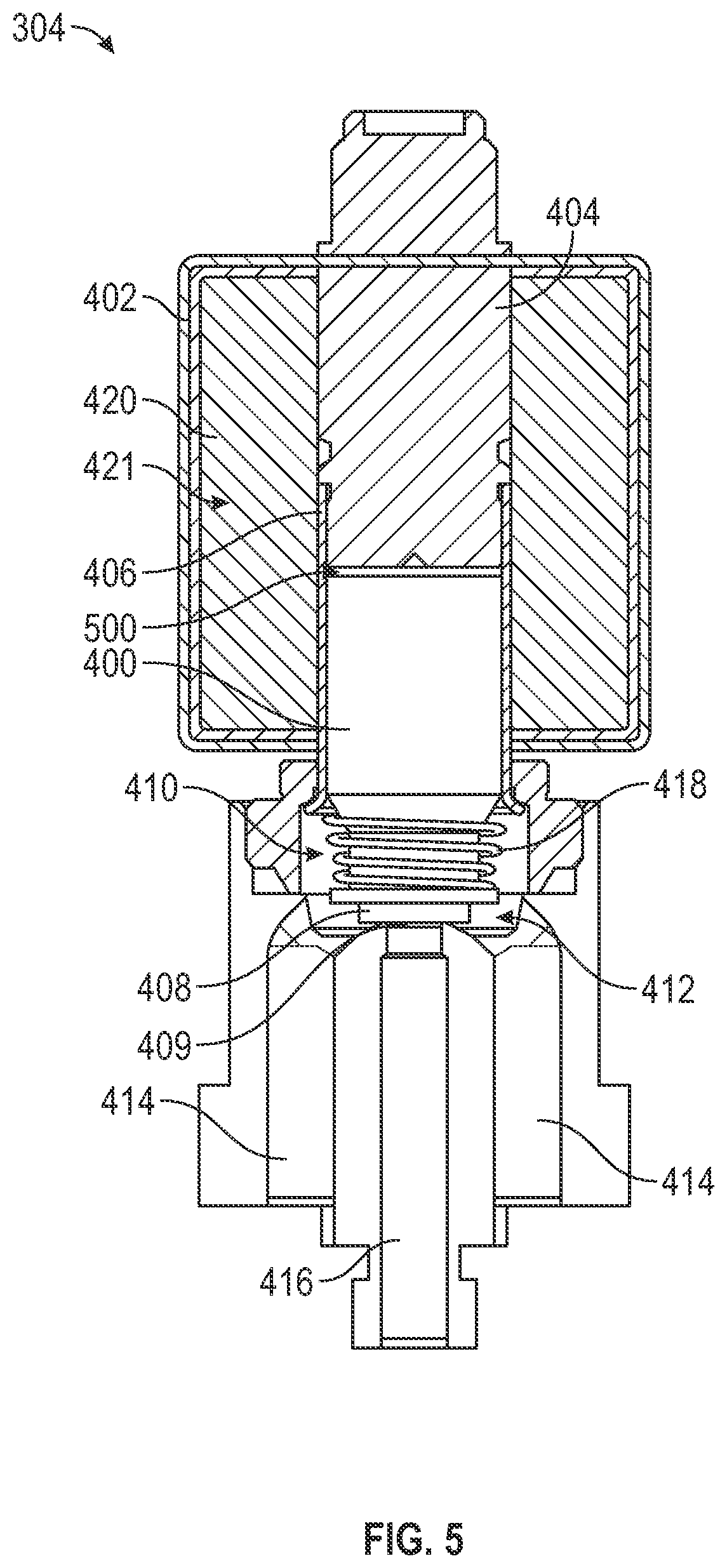 Patent US12410872 Figure 5 – Valve priming and depriming