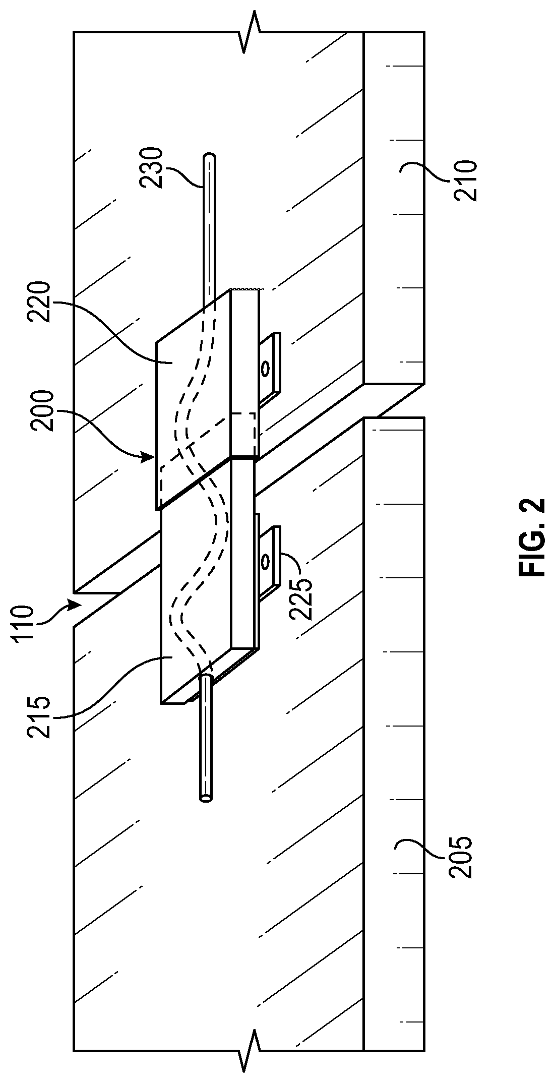 Patent US12410873 Figure 2 – Apparatus, system, and method for a tubular body to traverse a gap