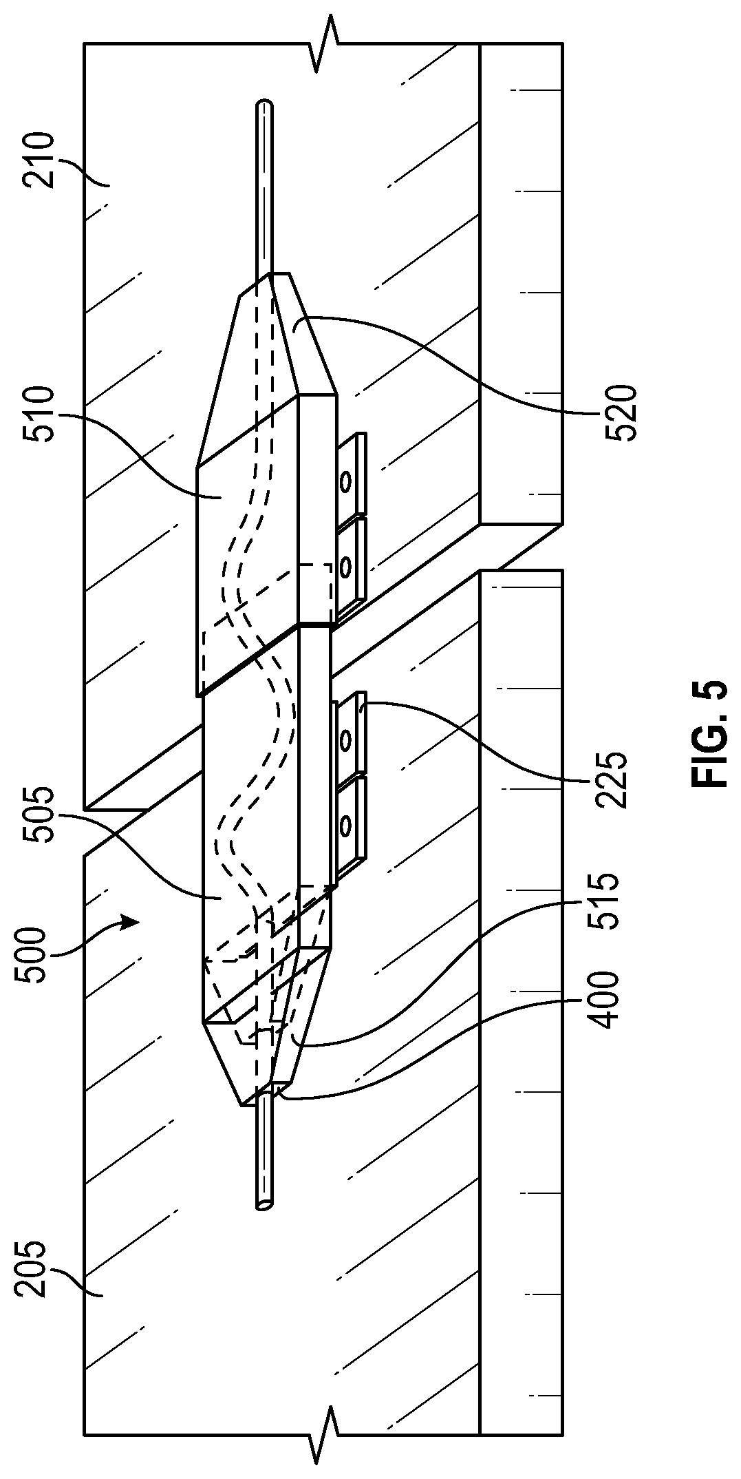 Patent US12410873 Figure 4 – Apparatus, system, and method for a tubular body to traverse a gap