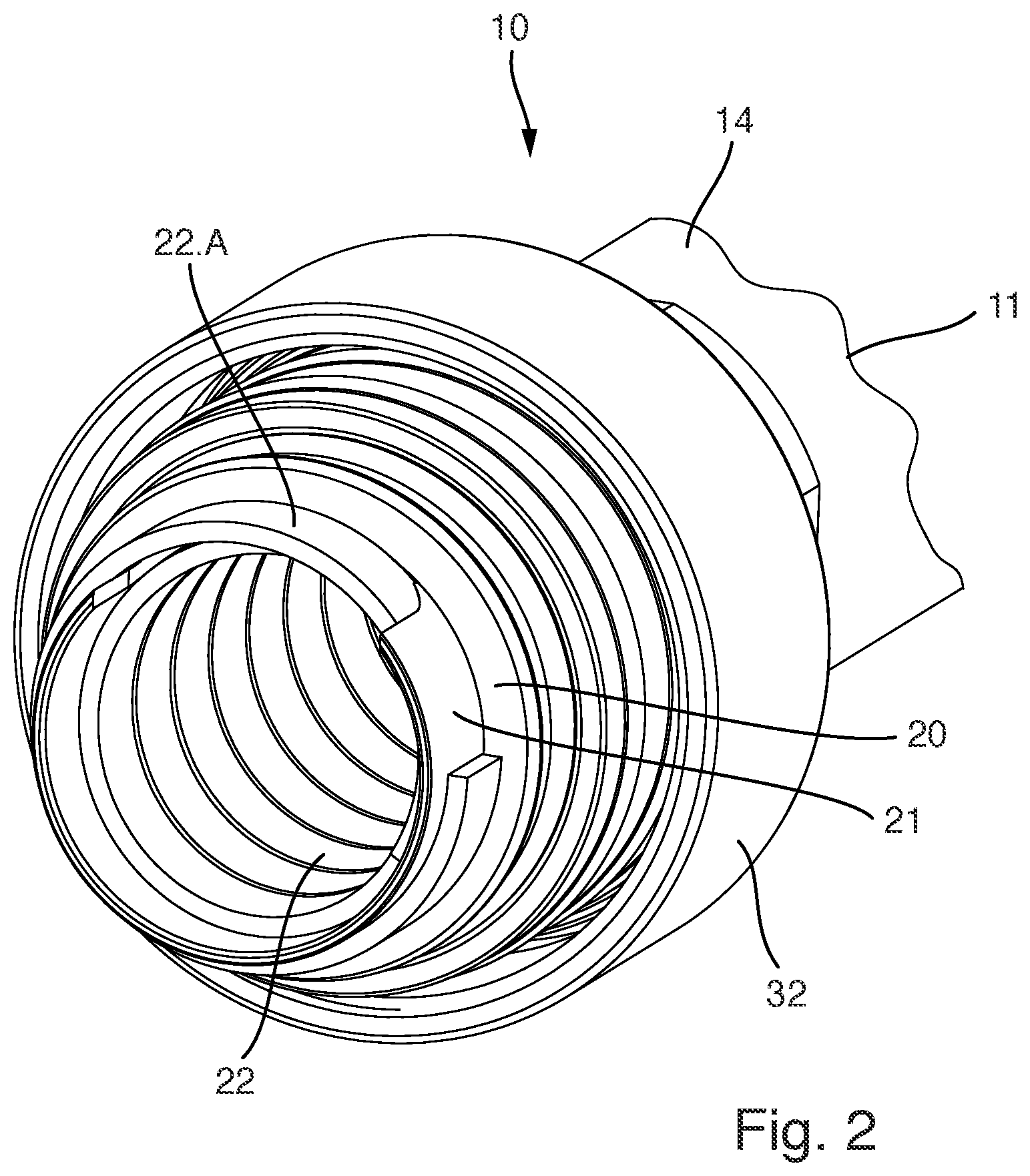 Patent US12410875 Figure 2 – Fluid-tight hose connection