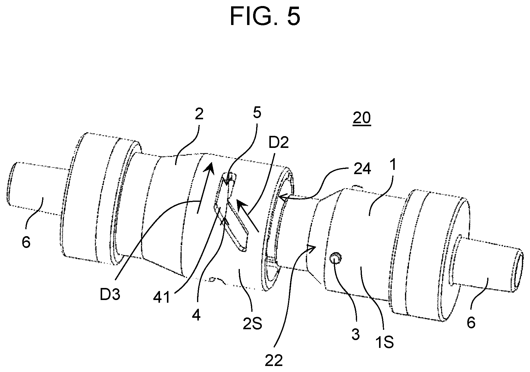 Patent US12410877 Figure 3 – Tube coupling