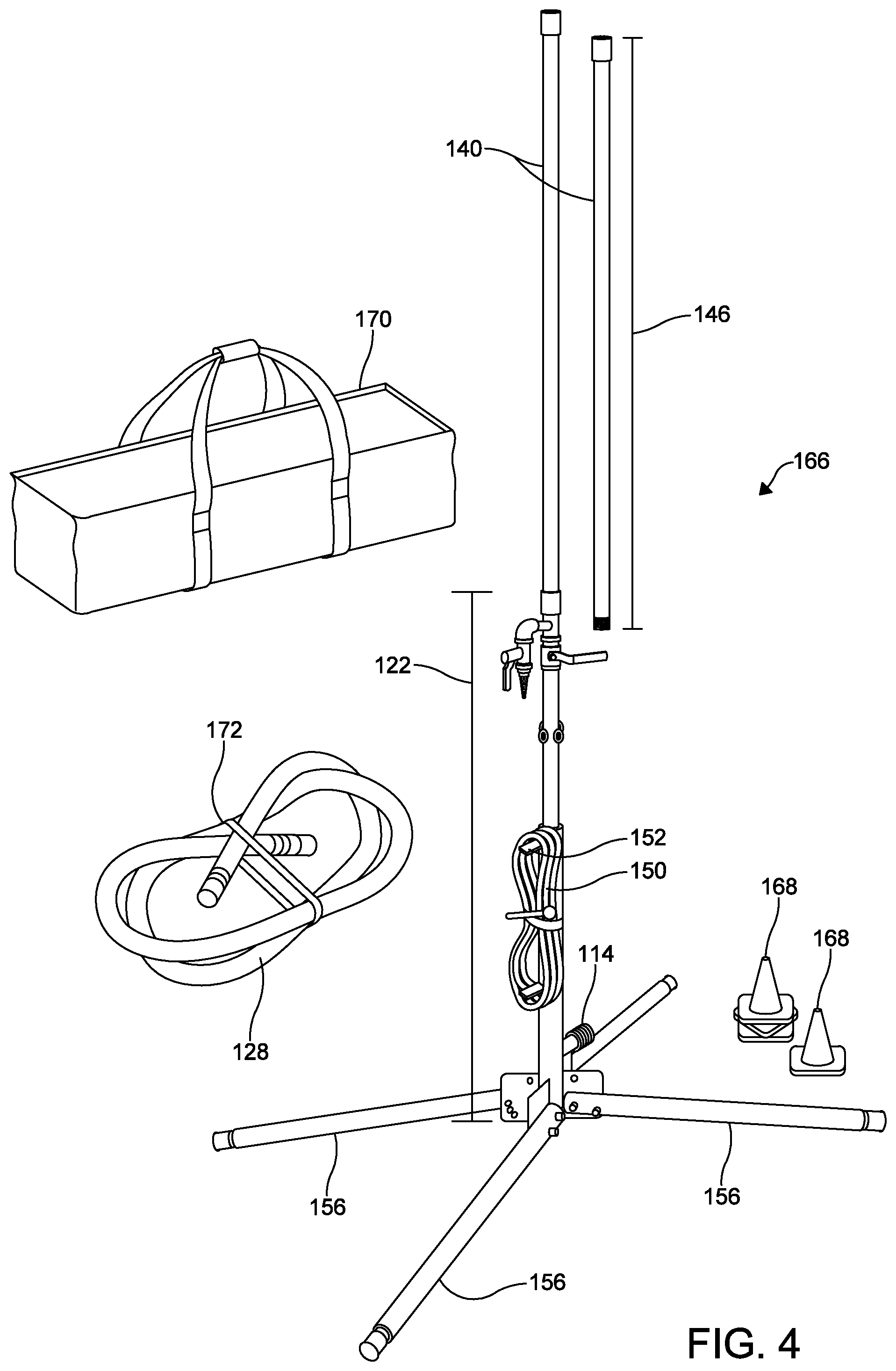 Patent US12410878 Figure 4 – Purge stand