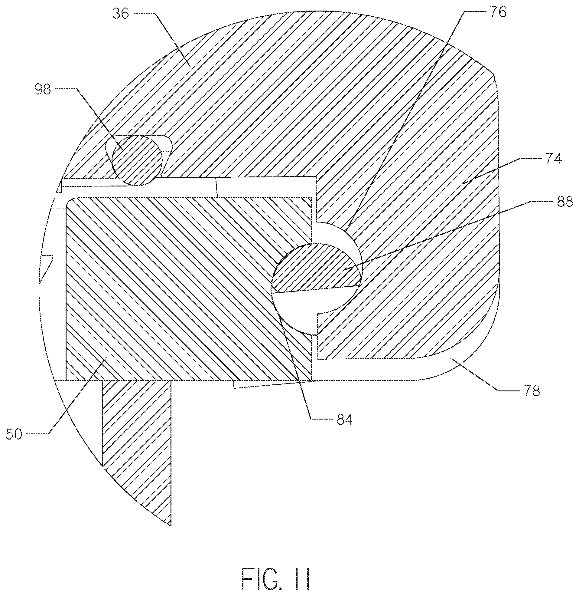Patent US12410879 Figure 11 – Latch assembly for use with an inversion drum