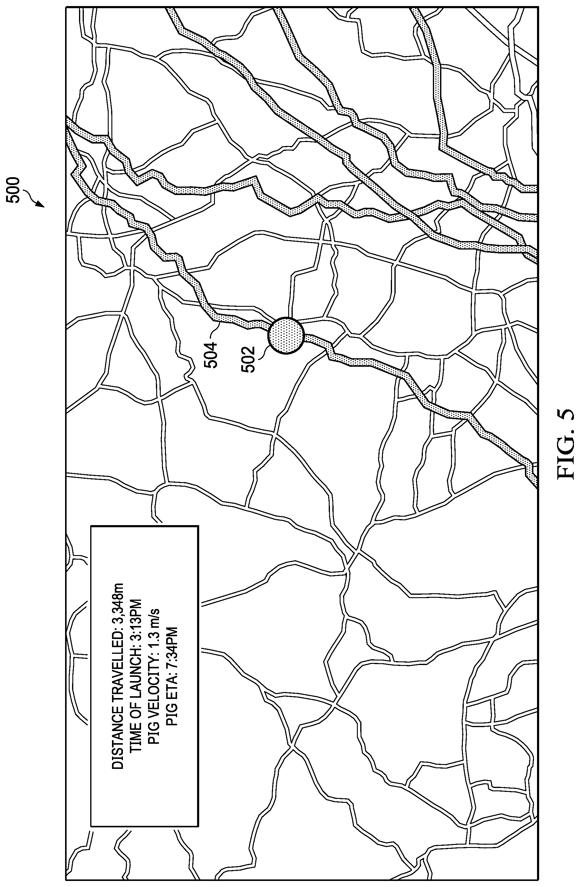 Patent US12410881 Figure 5 – Non-intrusive tracking of objects in pipelines and wellbores