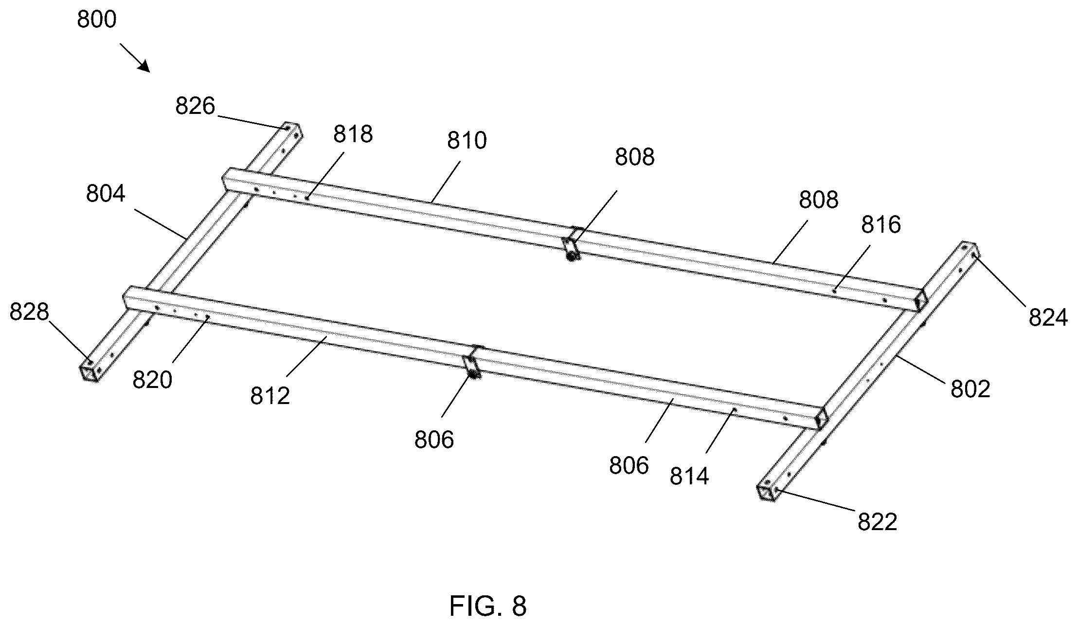 Patent US12410883 Figure 8 – Air handler mount
