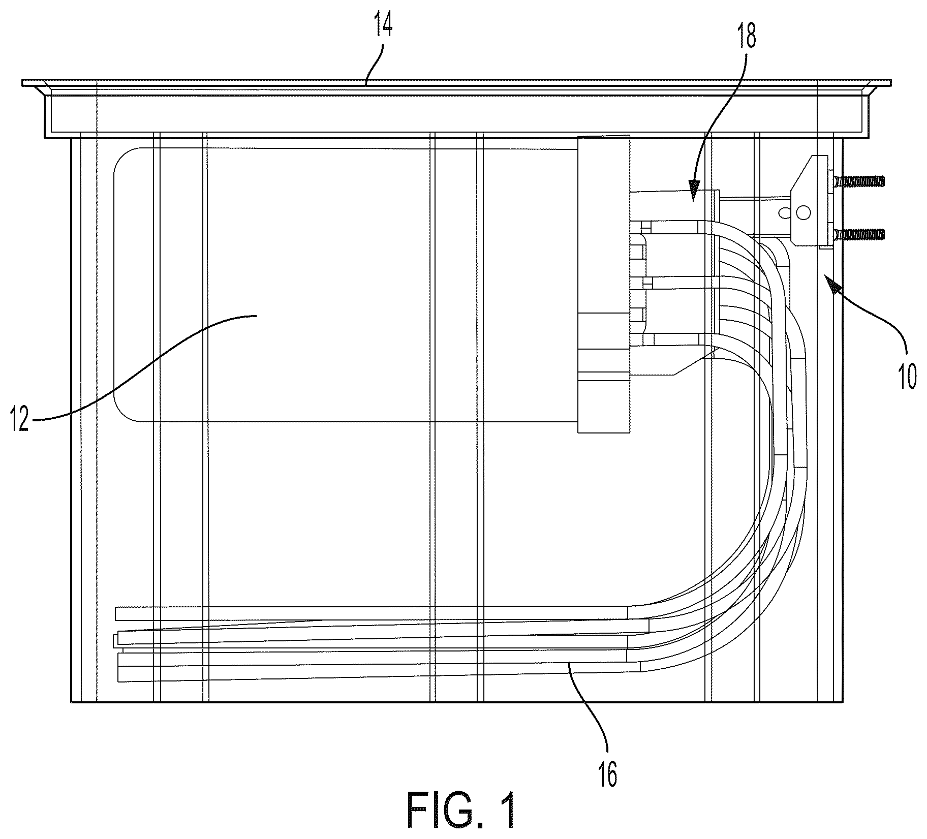 Patent US12410884 Figure 1 – Compact swing arm assemblies