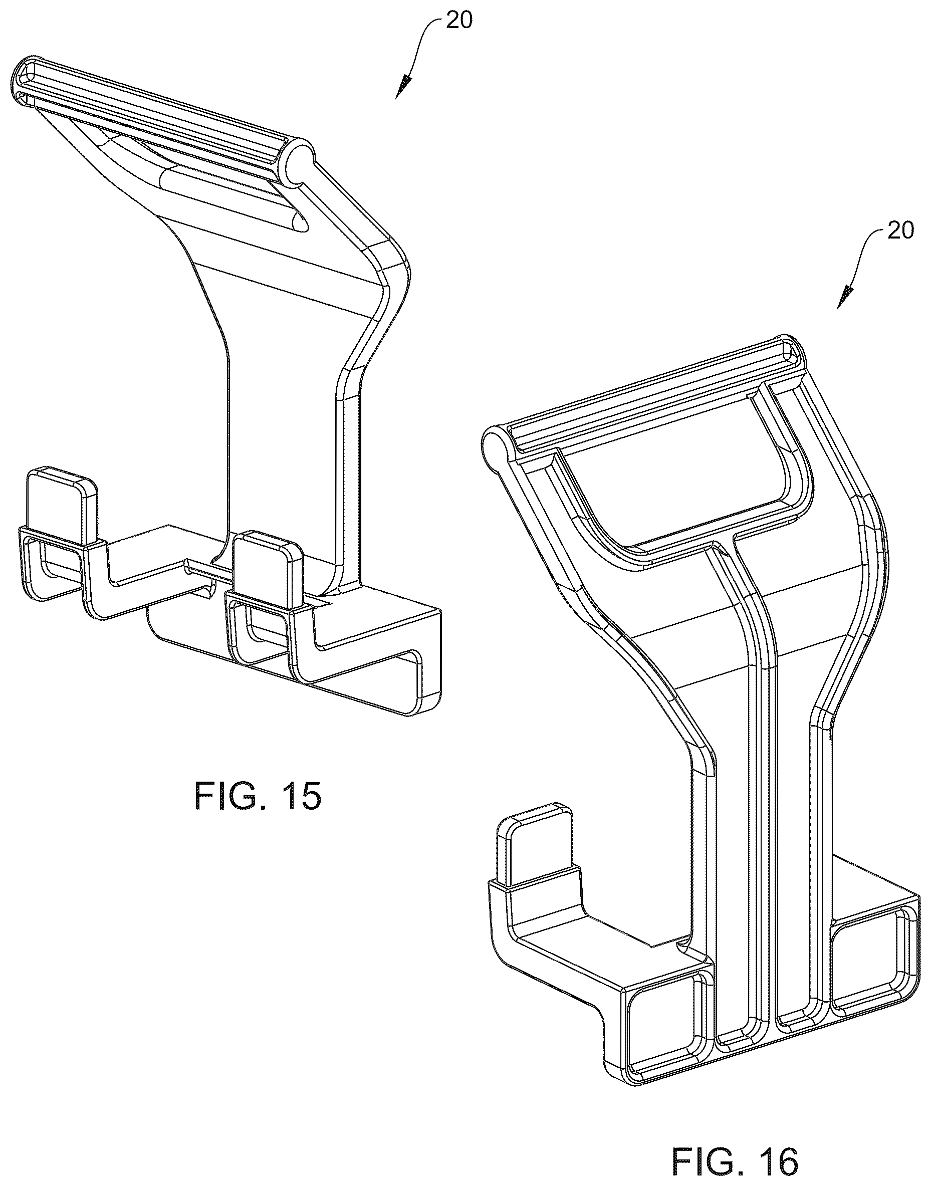 Patent US12410885 Figure 11 – Ceiling mounted plastic storage bin holder