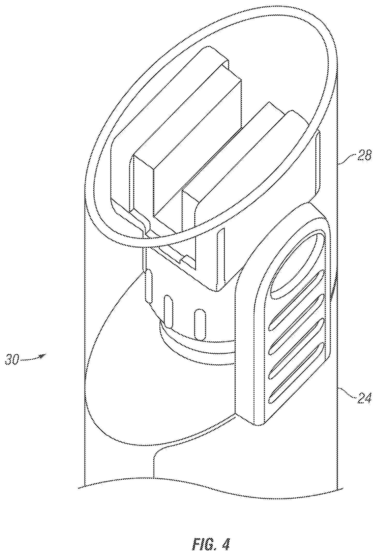 Patent US12410886 Figure 4 – Chain lubricant applicator apparatus