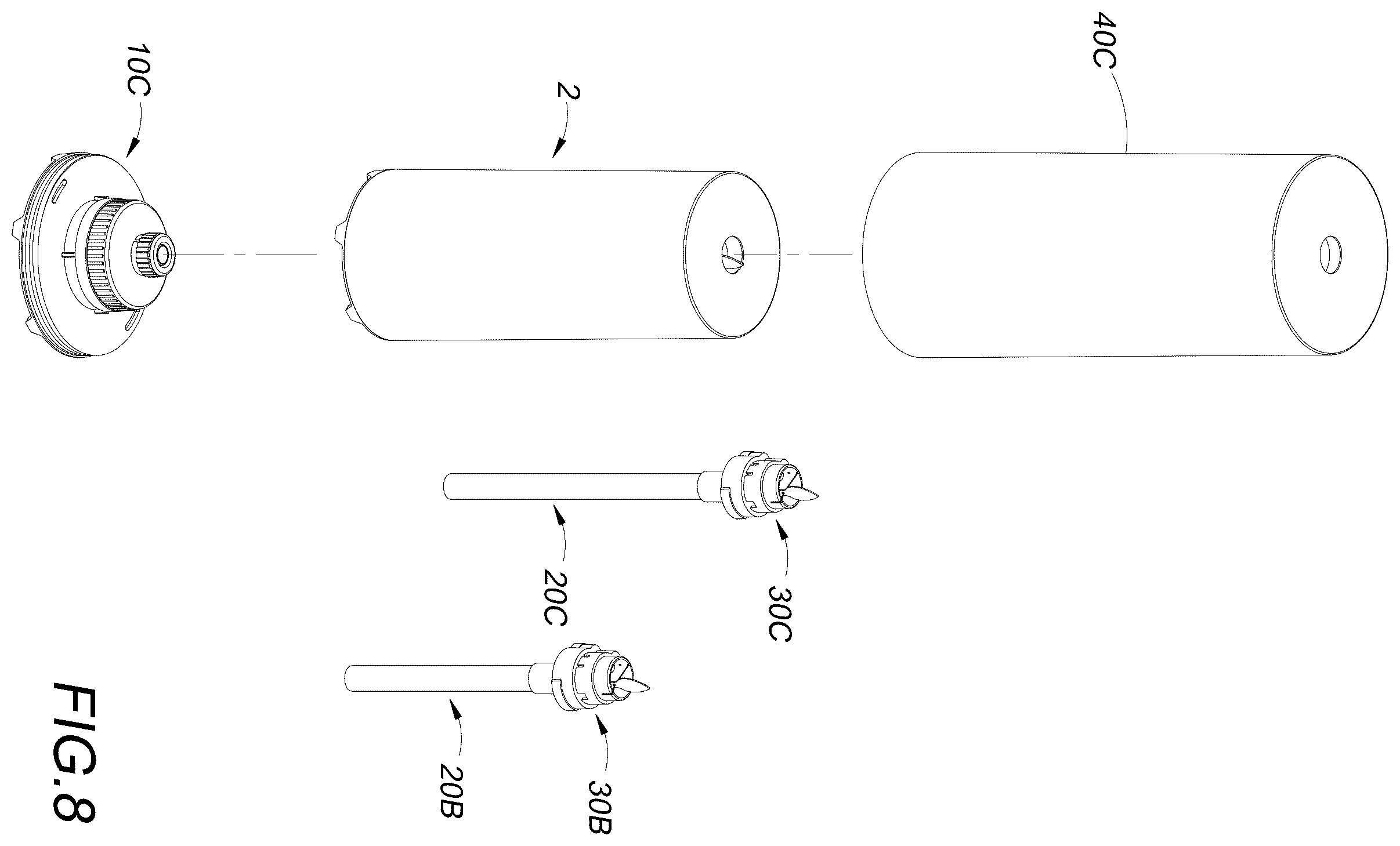 Patent US12410893 Figure 8 – Candle light with modular design for easy transportation