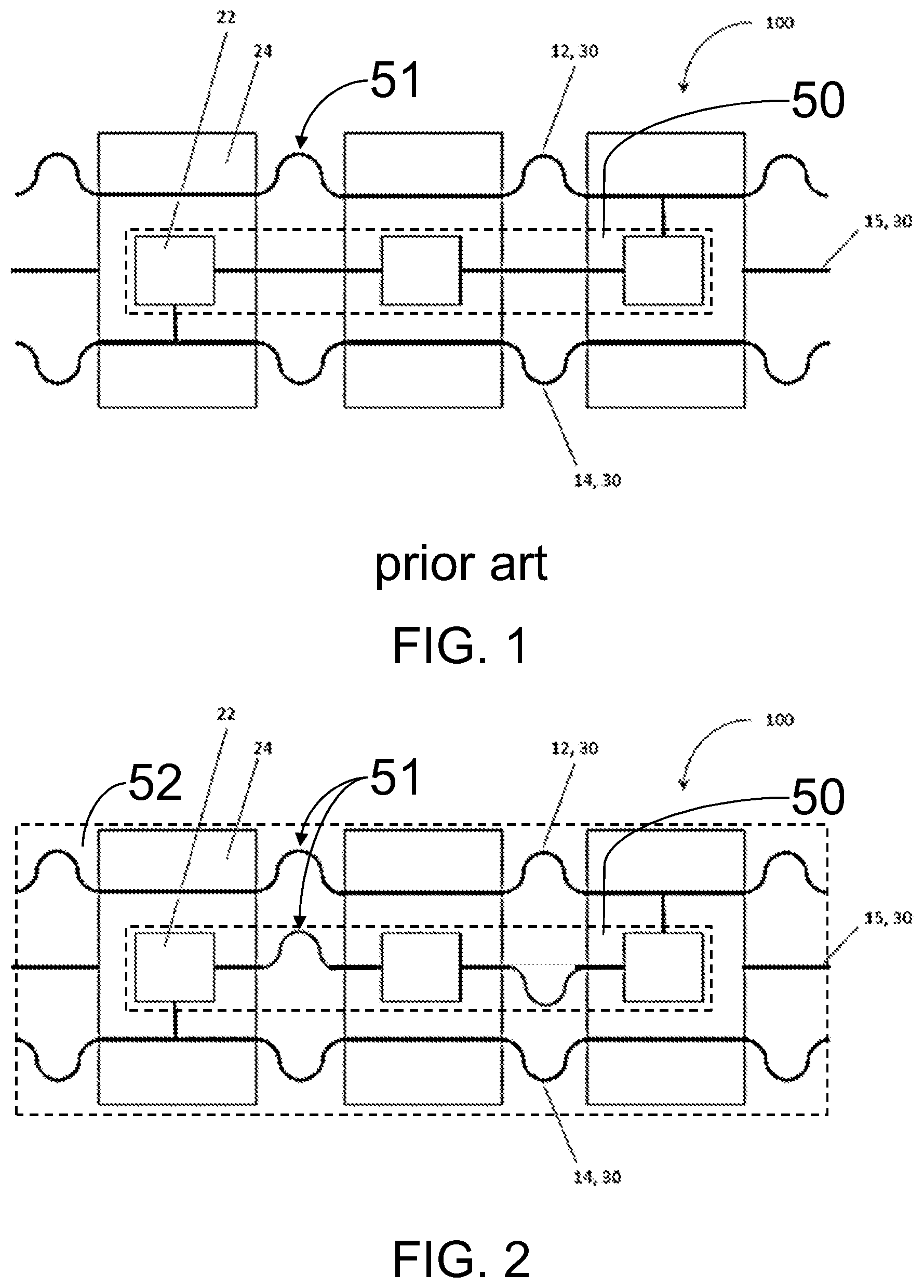 Patent US12410894 Figure 1 – LED lighting strip with bent wires