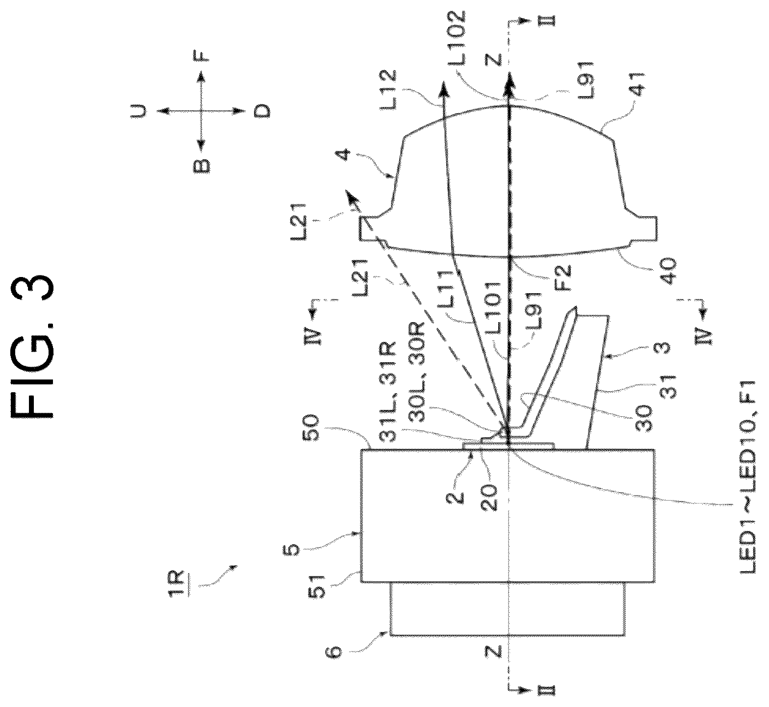 Patent US12410899 Figure 3 – Lamp unit for vehicular headlamp, and vehicular headlamp